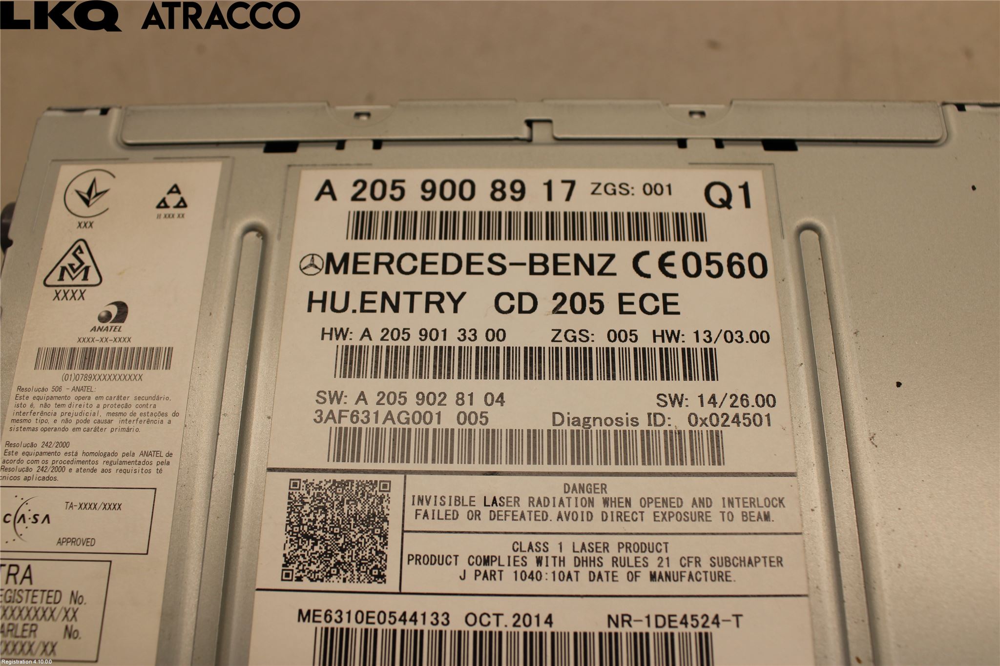 Mercedes-Benz MB C-KLASS (W205) 14-21 Cd Radio - Multimediapanel