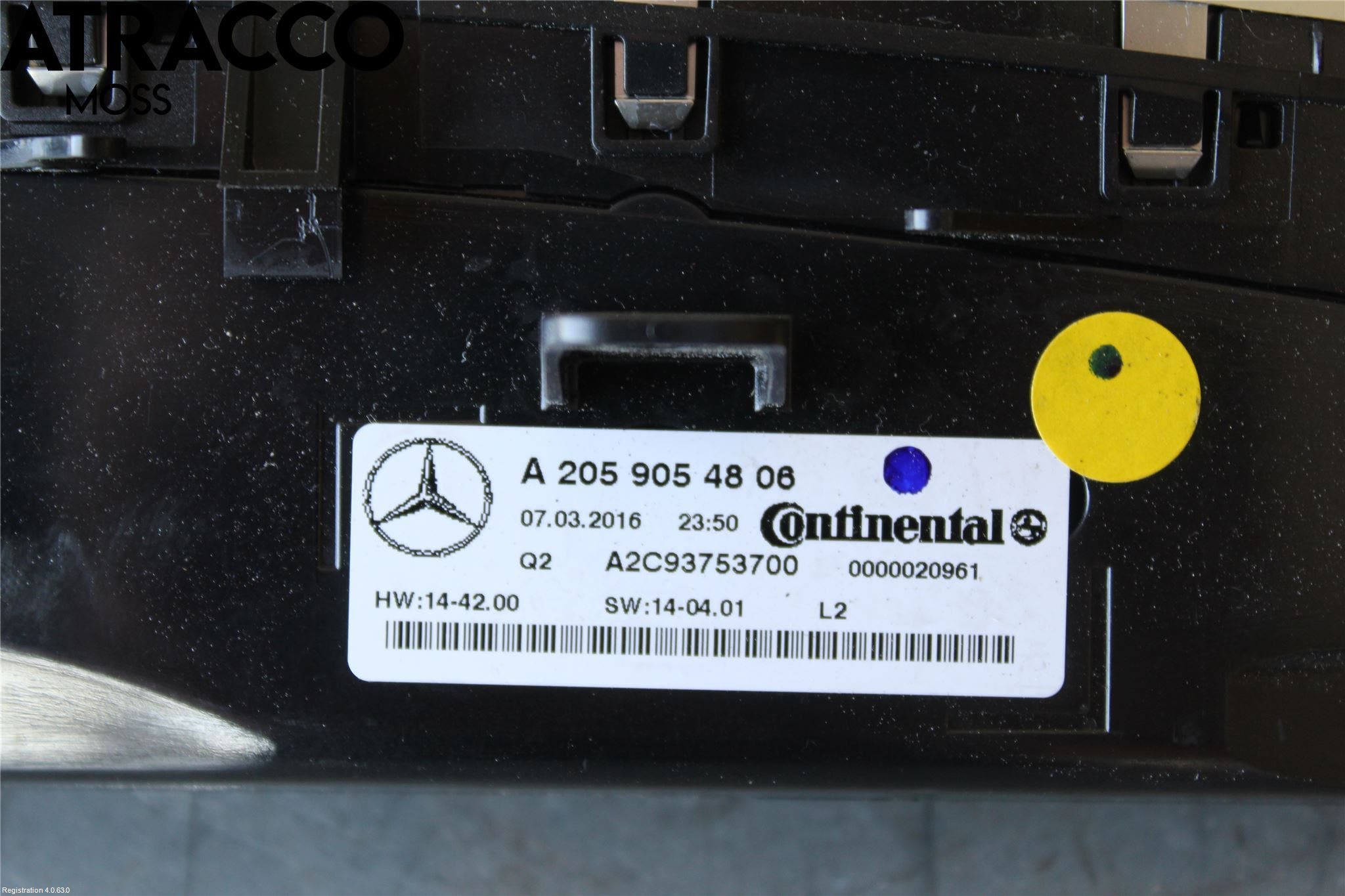 Mercedes-Benz MB C-KLASS (W205) 14-21 Ac Styrenhet Ac Manöveren