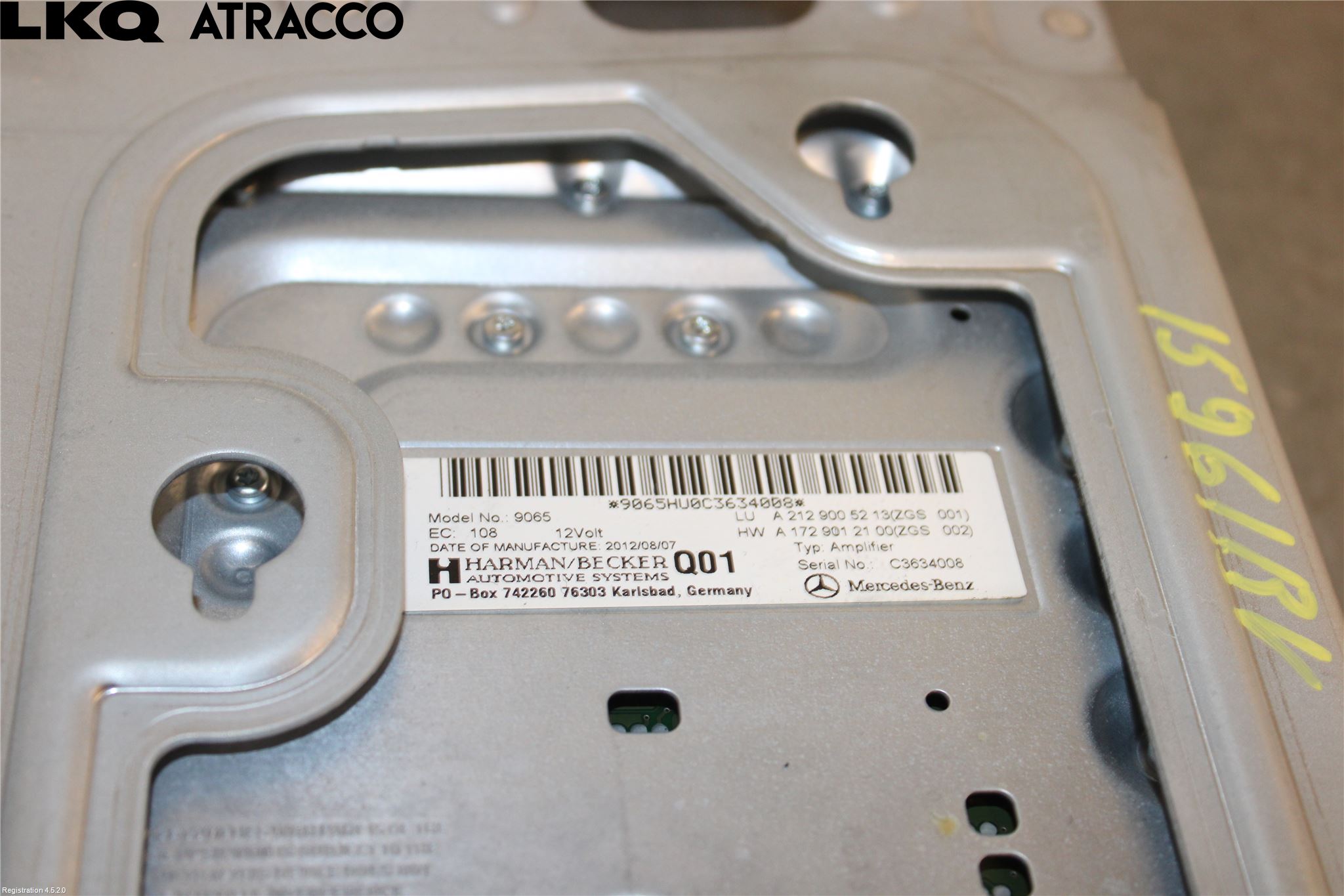 Mercedes-Benz MB E-KLASS (W212) 09-16 Radio-Stereo Förstärkare