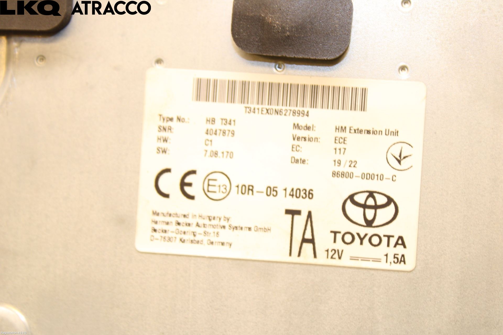 Toyota YARIS CROSS XP21 21- Radio-Stereo Förstärkare