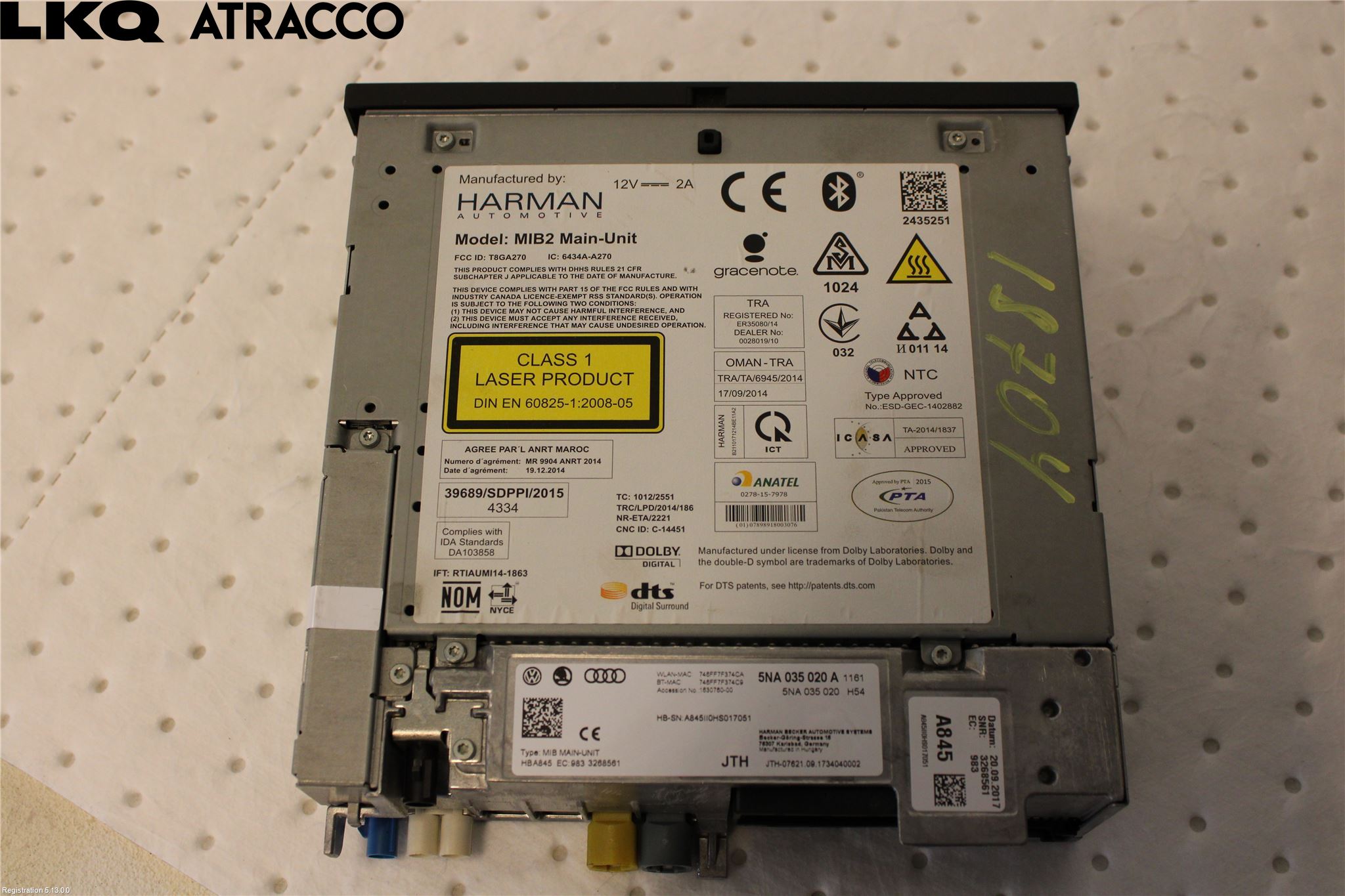 Volkswagen VW PASSAT 15-19 Cd Radio - Multimediapanel