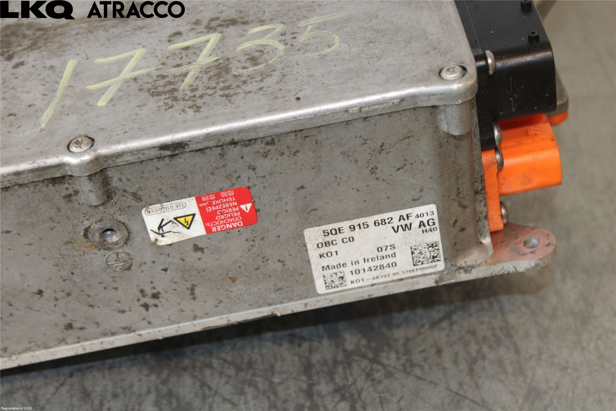 Volkswagen VW GOLF / E-GOLF VII 13-20 Batteriladdare Högspänning