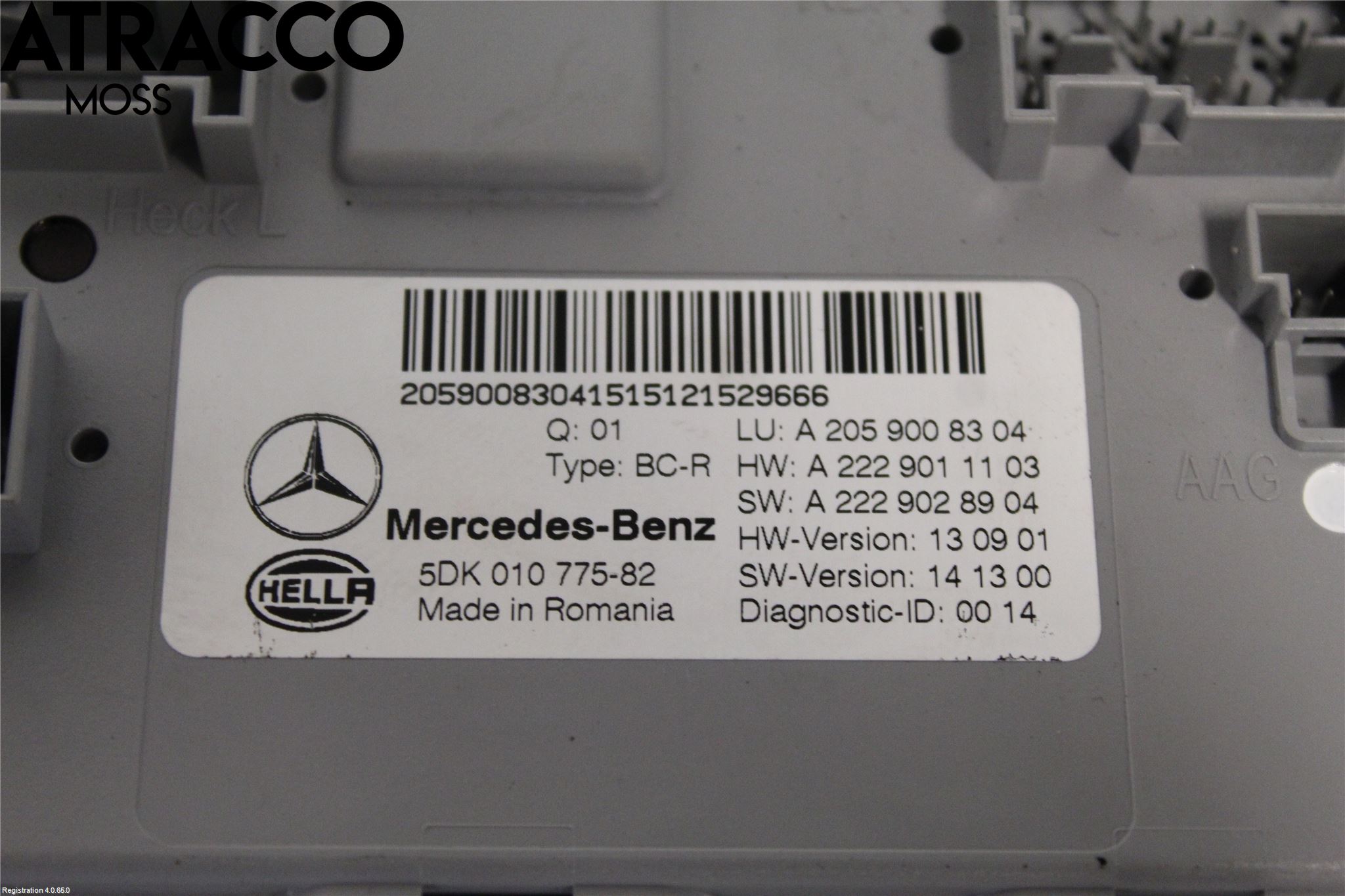 Mercedes-Benz MB C-KLASS (W205) 14-21 Styrenhet Övrigt