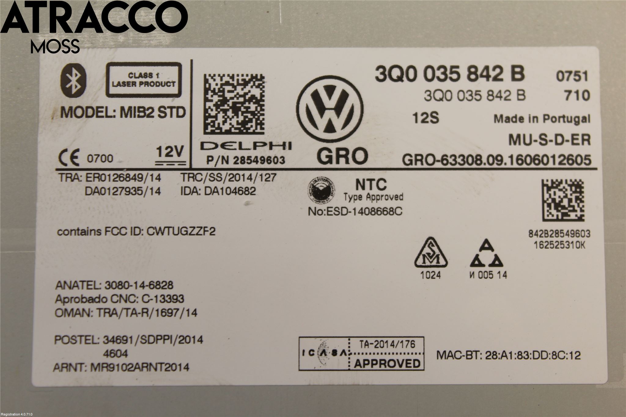 Volkswagen VW TIGUAN 16-24 Cd Radio - Multimediapanel