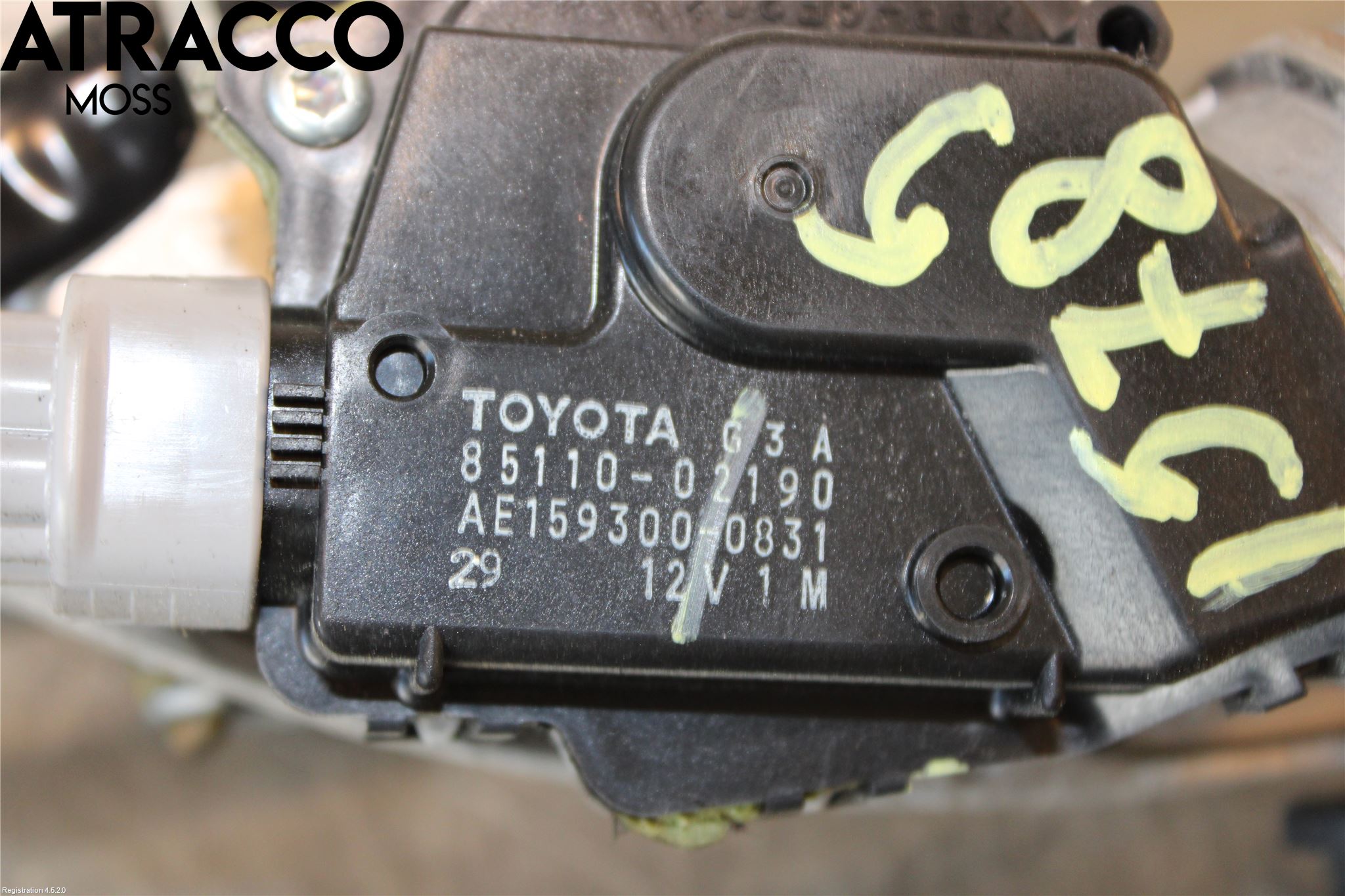 Toyota AURIS 10-12 Torkarmotor Vindruta