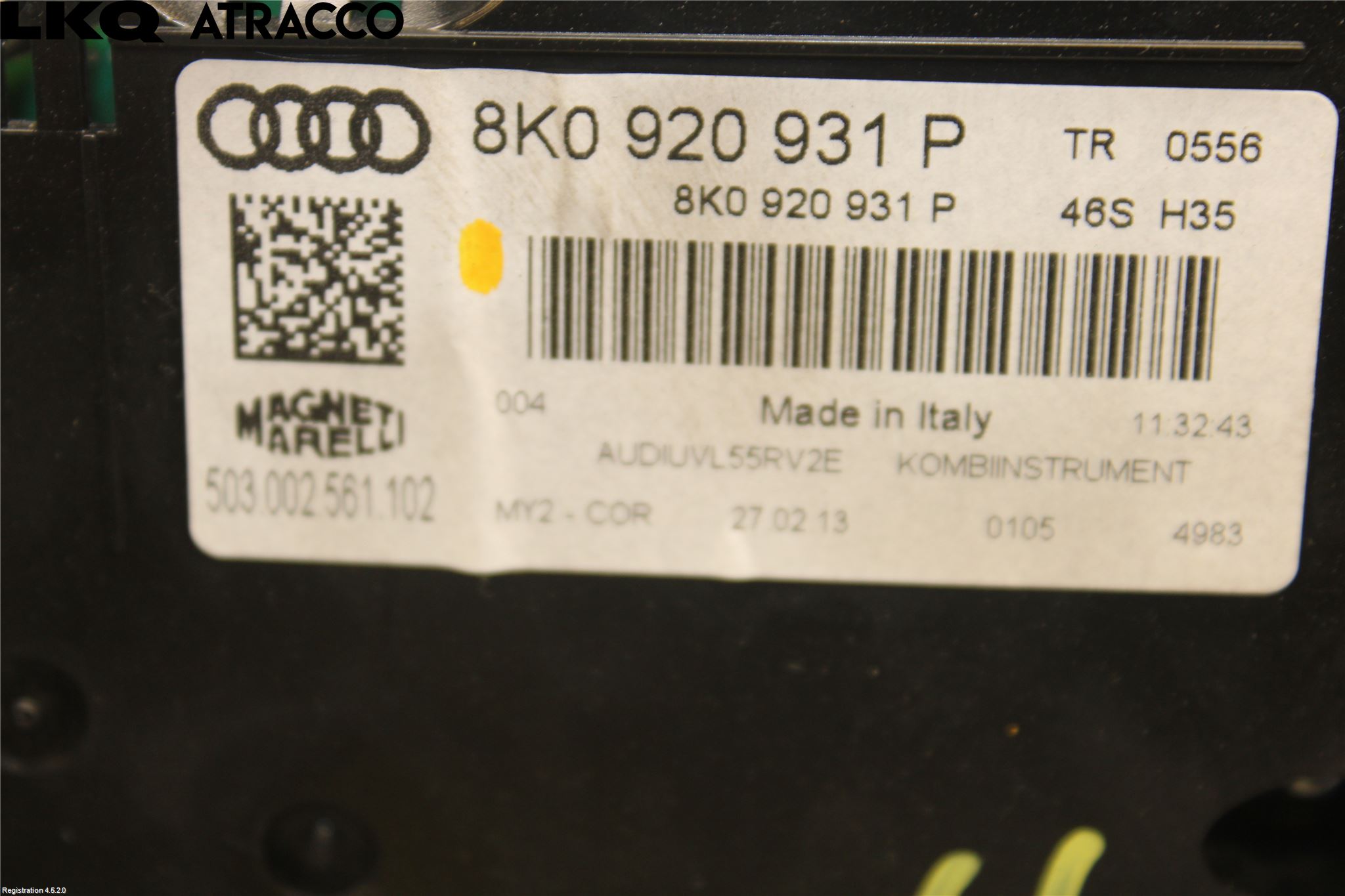 Audi A4/S4 08-11 Instrument Komb
