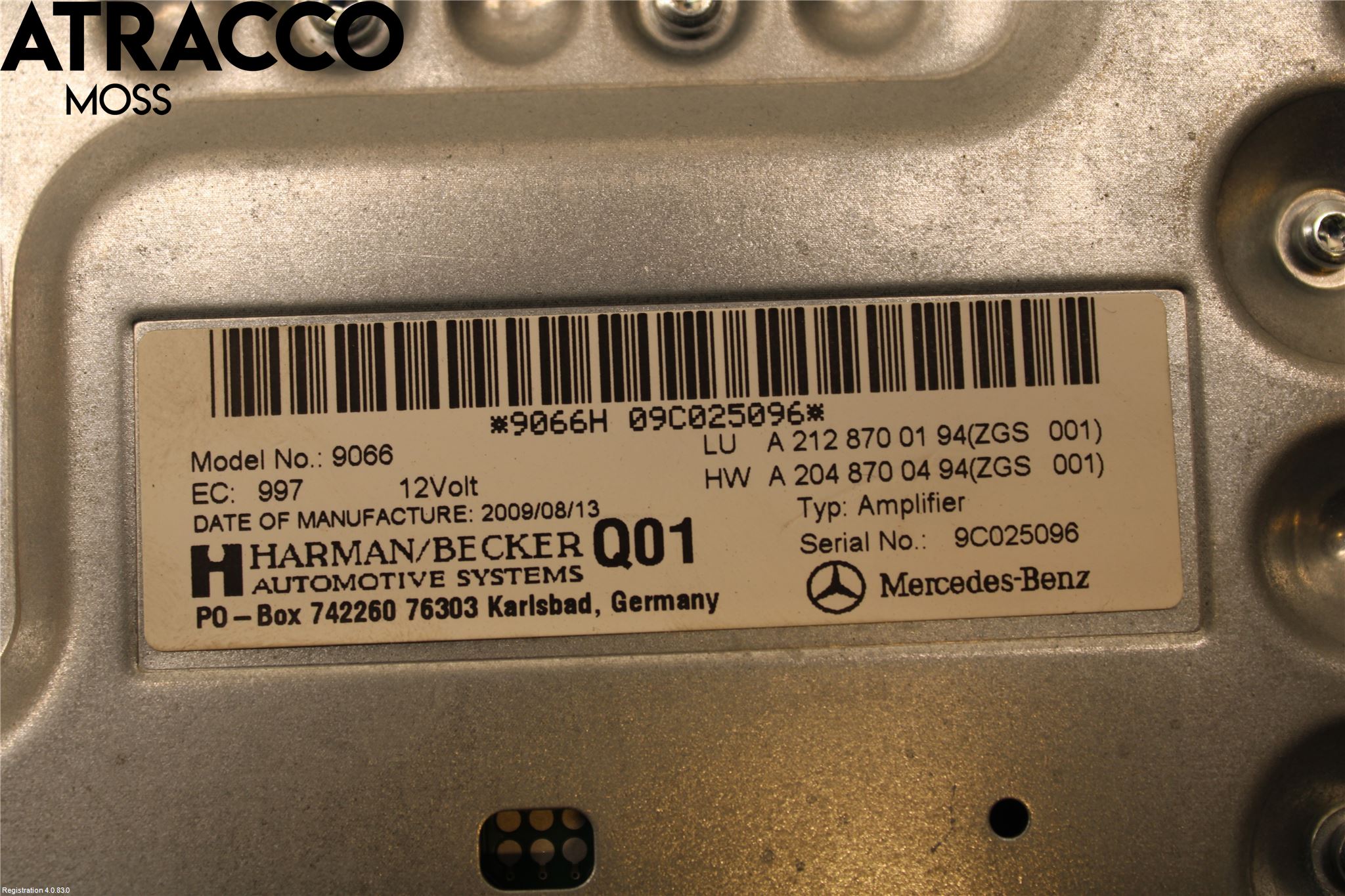 Mercedes-Benz MB E-KLASS (W212) 09-16 Radio-Stereo Förstärkare