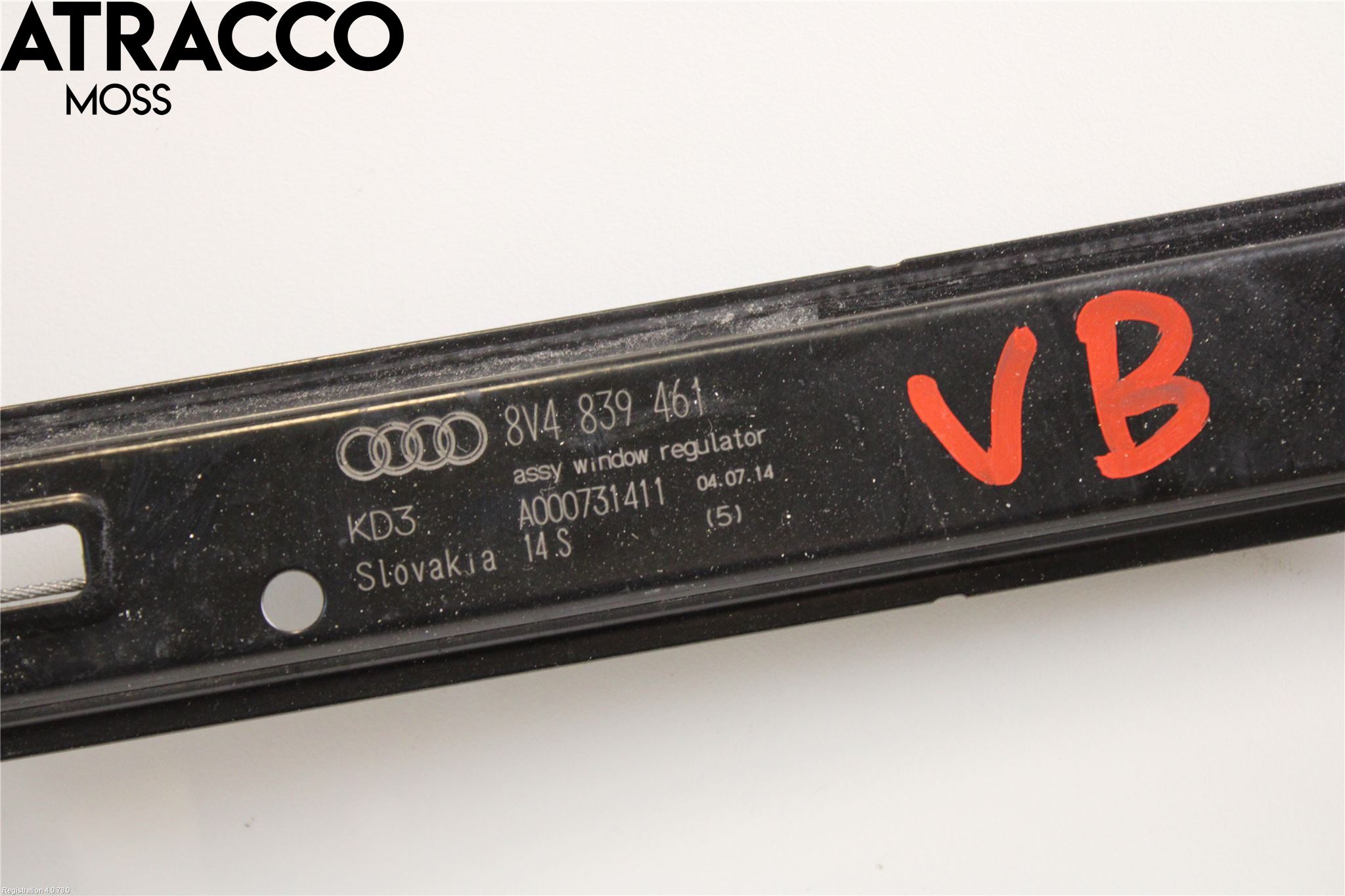 Audi A3/S3 8V 13-20 Fönsterhissmekanism