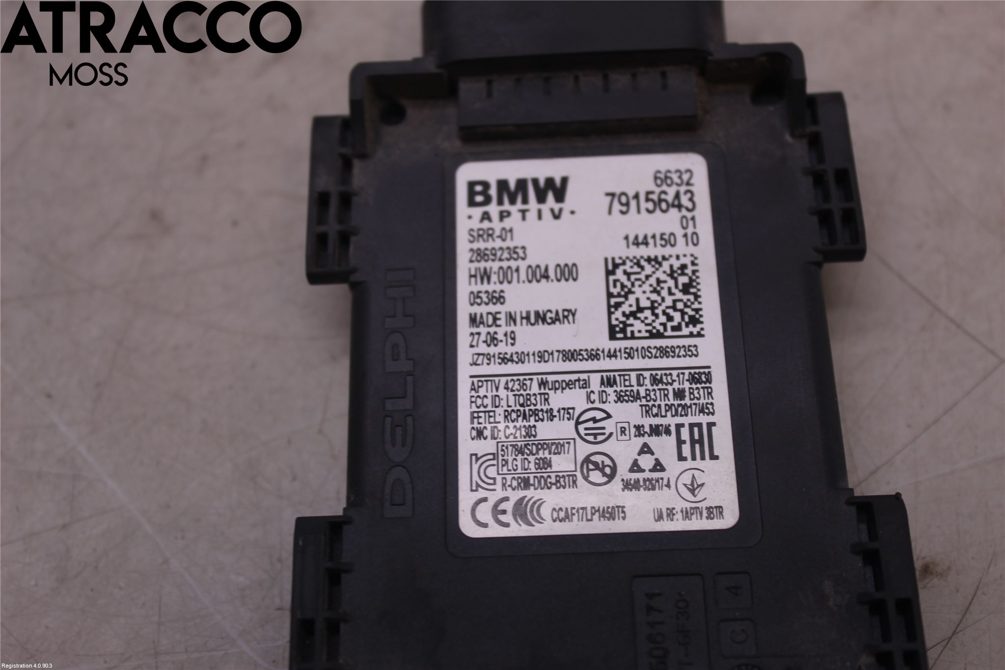 BMW 5 G30/G31/F90 17-23 Sensor Aktivt Kollisionsskydd