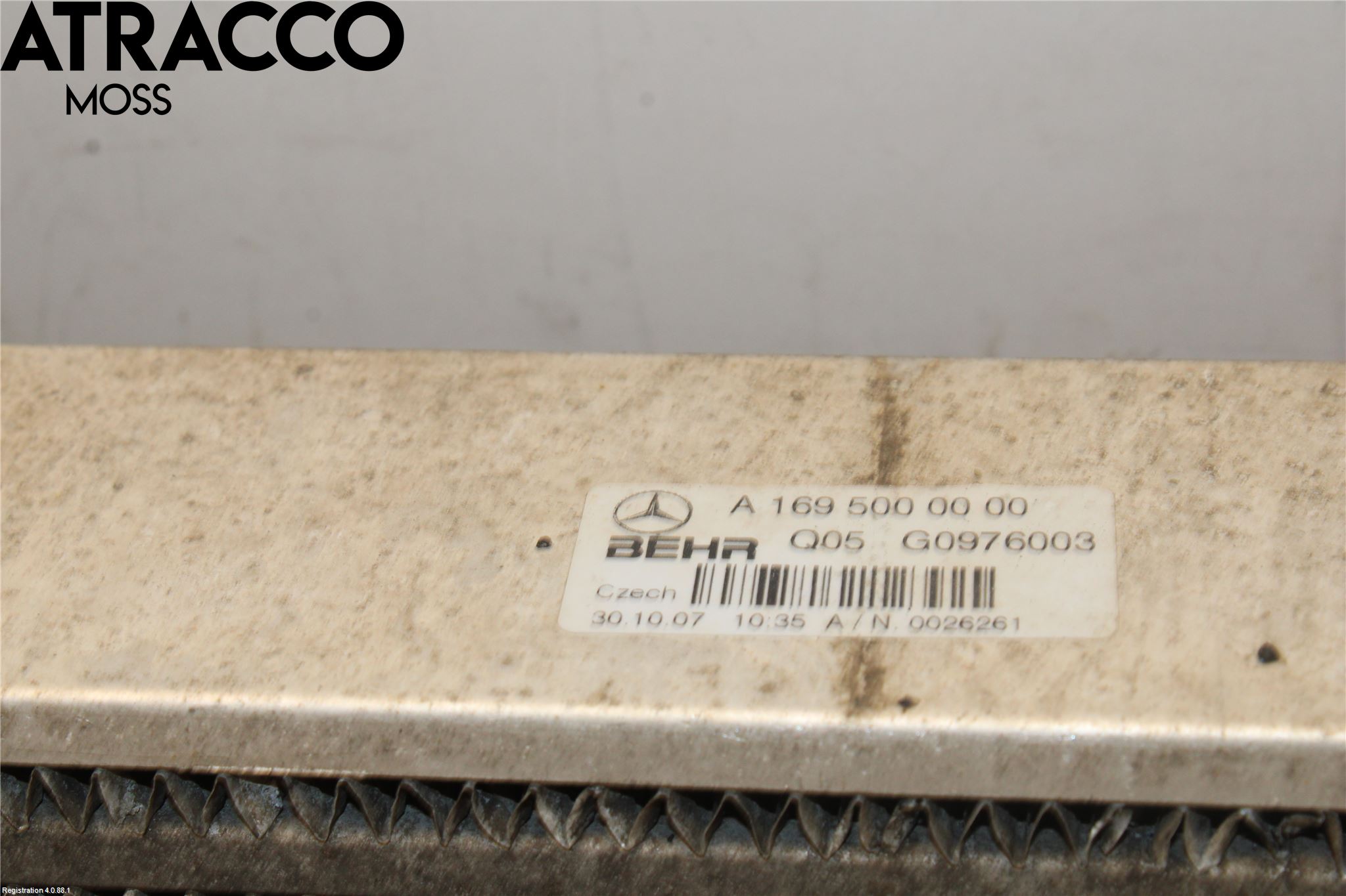 Mercedes-Benz MB B-KLASS (W245) 05-12 Laddluft-Intercooler Kyl