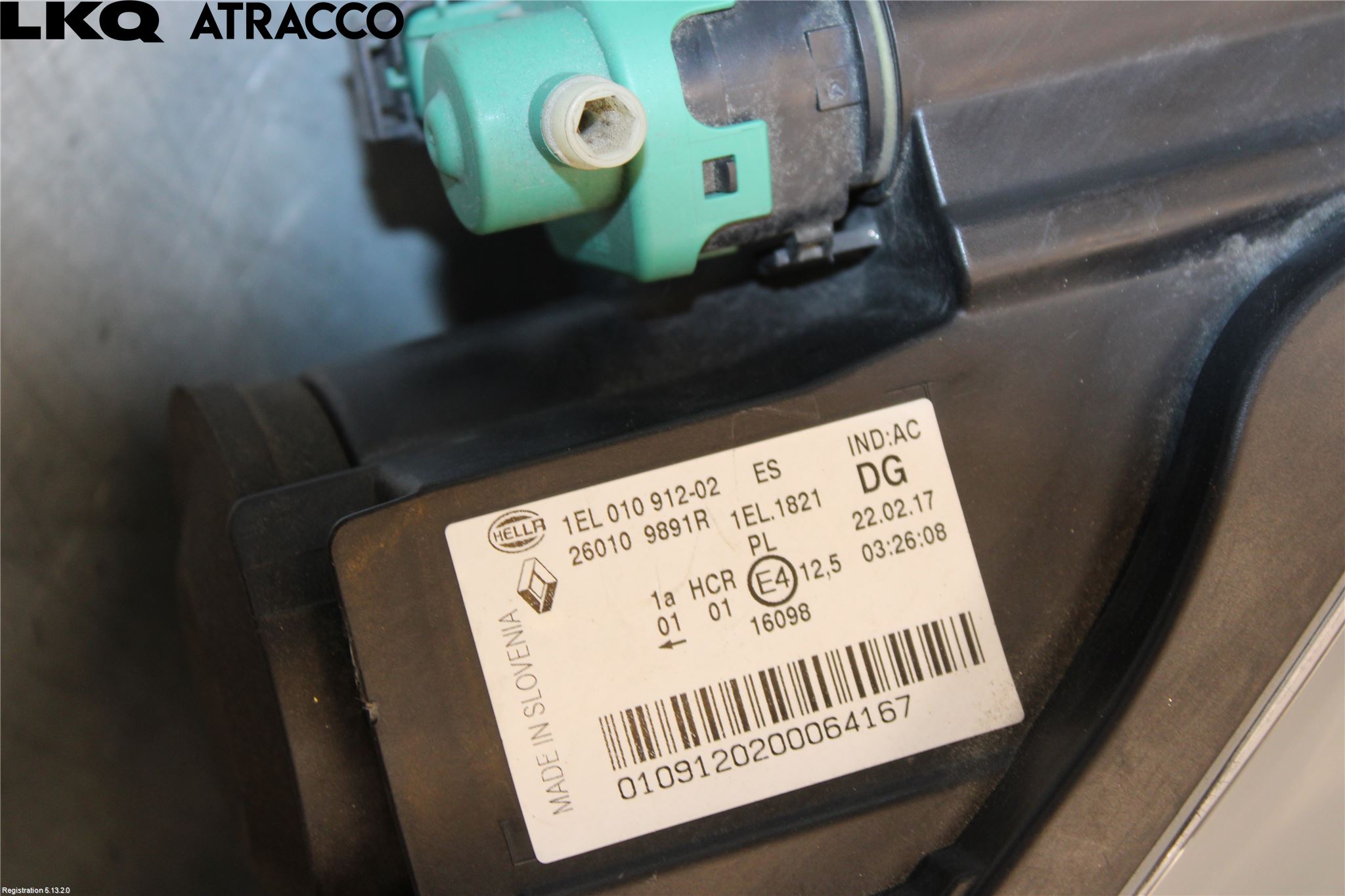 Renault ZOE/E-TECH 13- Strålkastare Höger