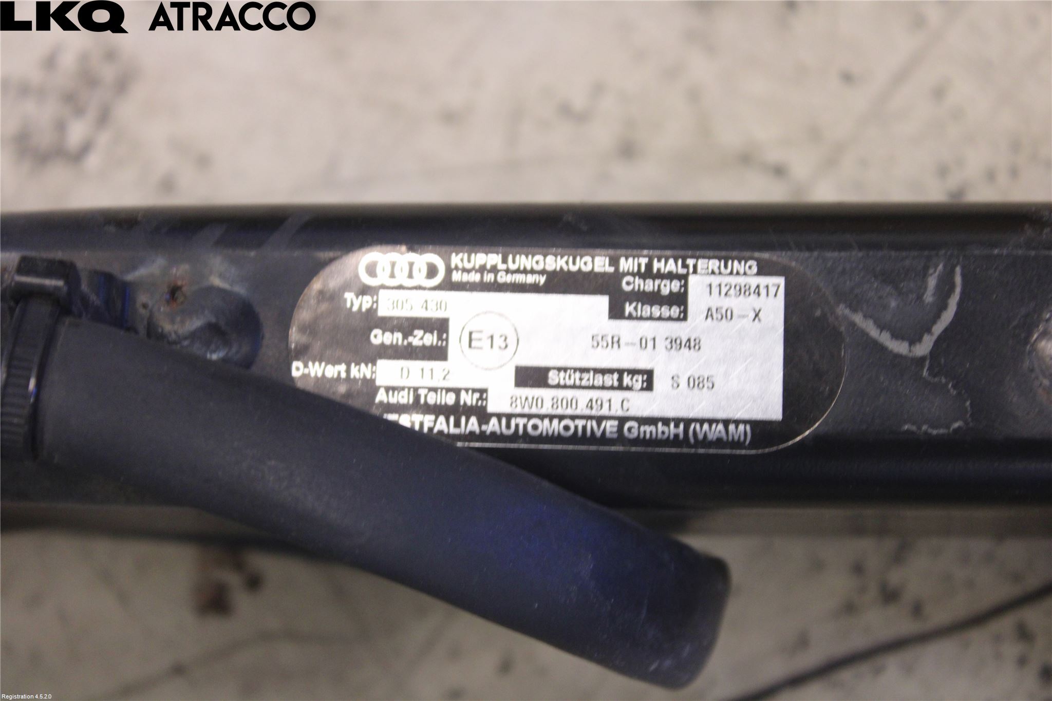Audi A4/S4 B9 16-19 Dragkrok