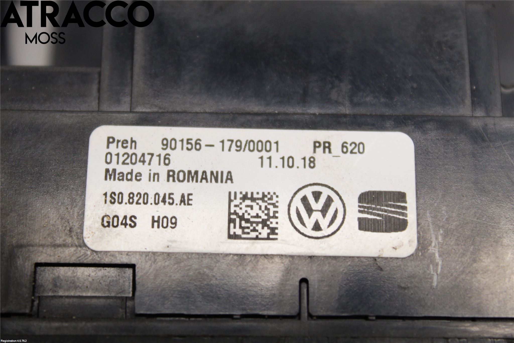 Volkswagen VW UP! / E-UP! Värmereglage