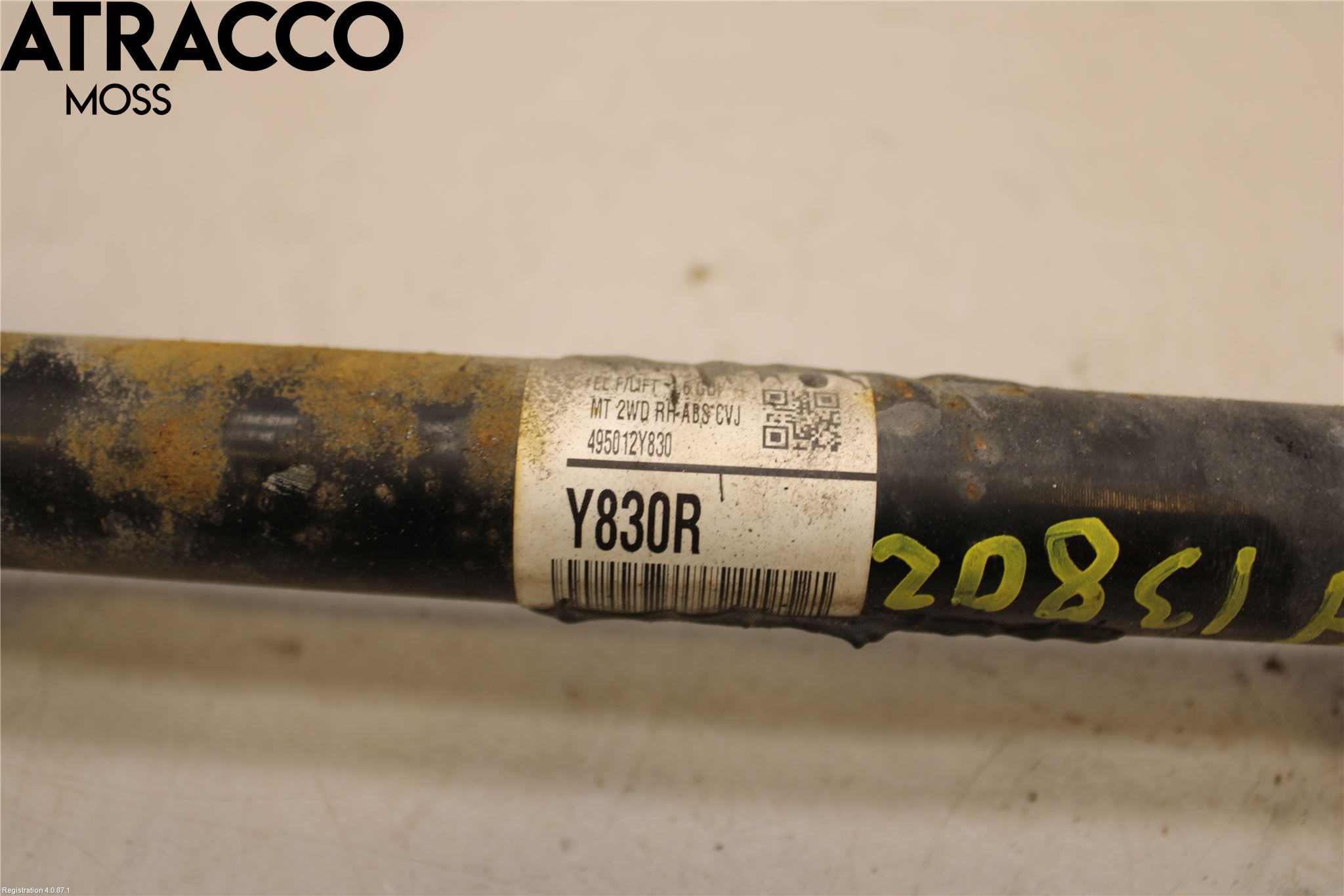 Kia SPORTAGE (SL) 11-15 Drivaxel Fram Höger
