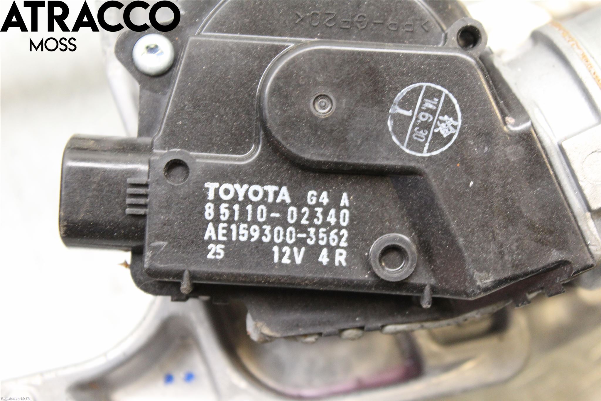 Toyota AURIS 13-19 Torkarmotor Vindruta
