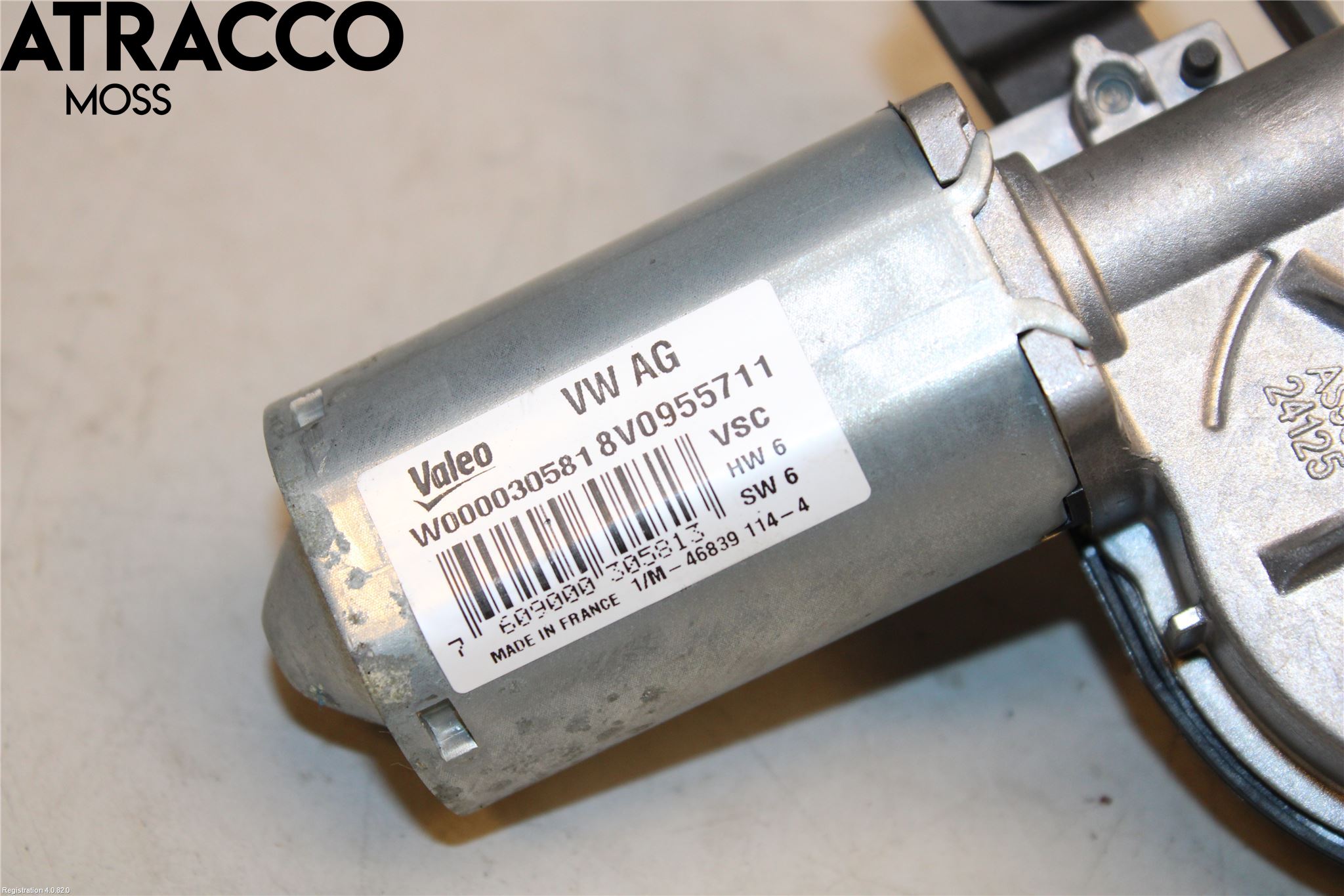 Audi A3/S3 8V 13-20 Torkarmotor Baklucka