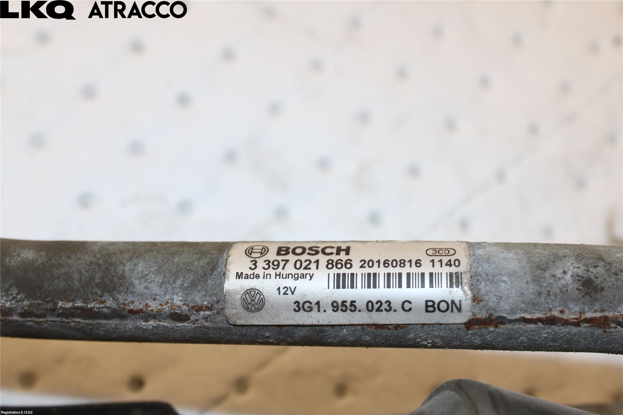 Volkswagen VW PASSAT 15-19 Torkarmotor Vindruta