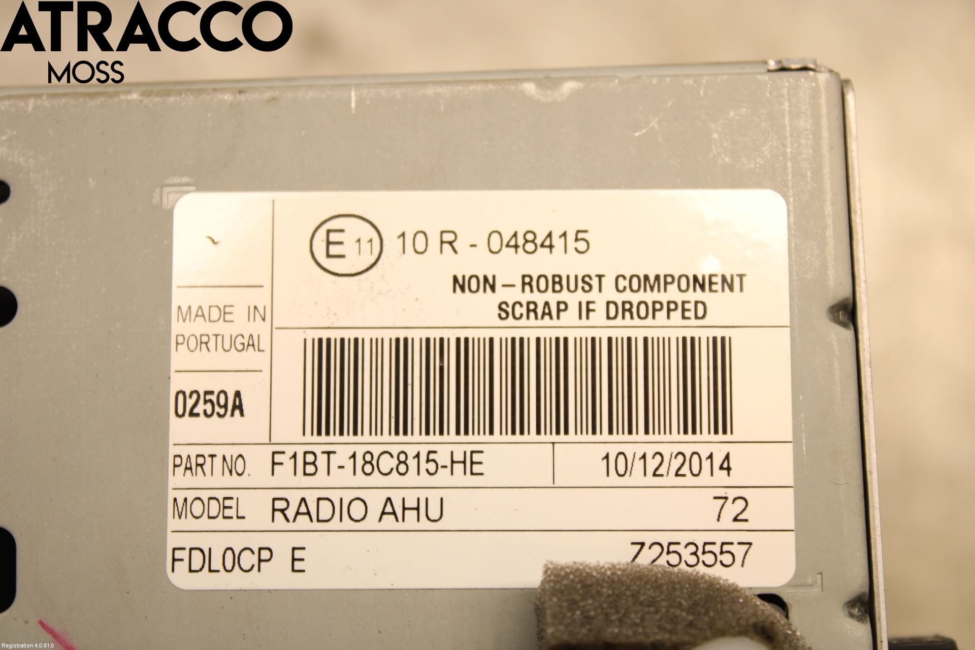 Ford TRANSIT/TOURNEO CONNECT 13-22 Cd Radio - Multimediapanel