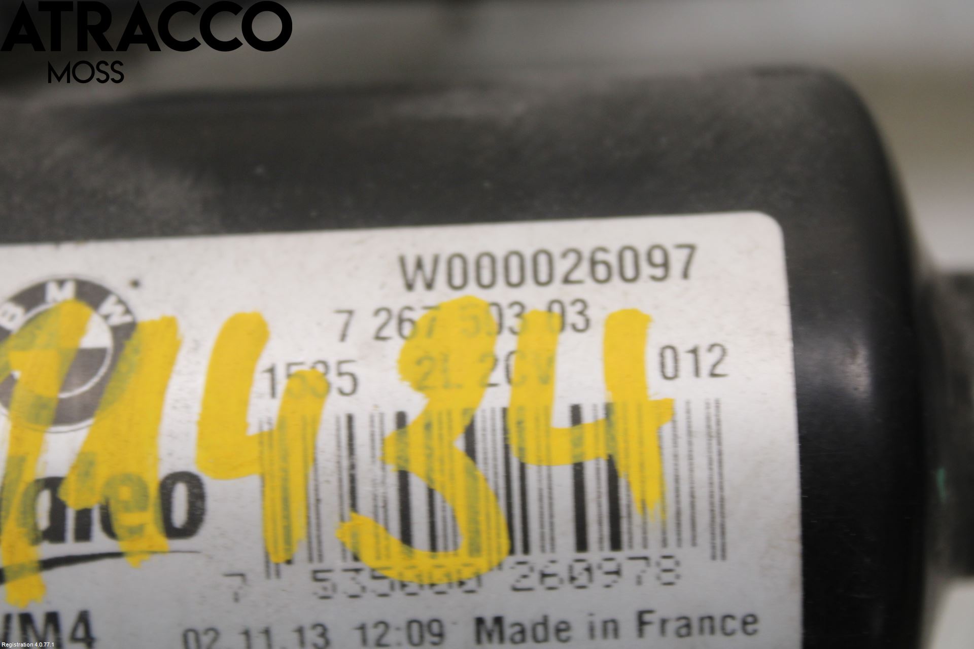 BMW 1 F20/F21 11-19 Torkarmotor Vindruta