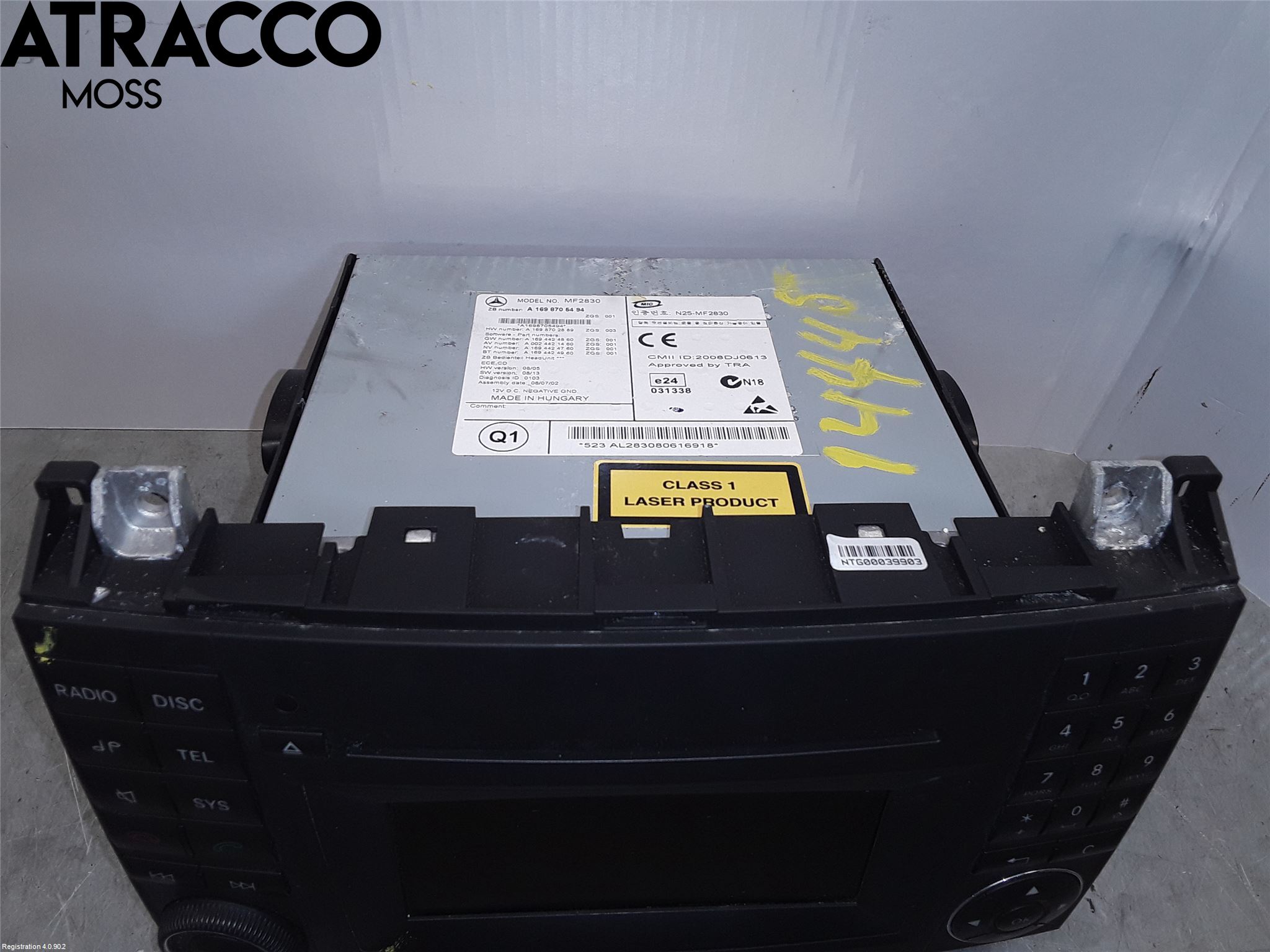 Mercedes-Benz MB A-KLASS (W169) 04-12 Cd Radio - Multimediapanel
