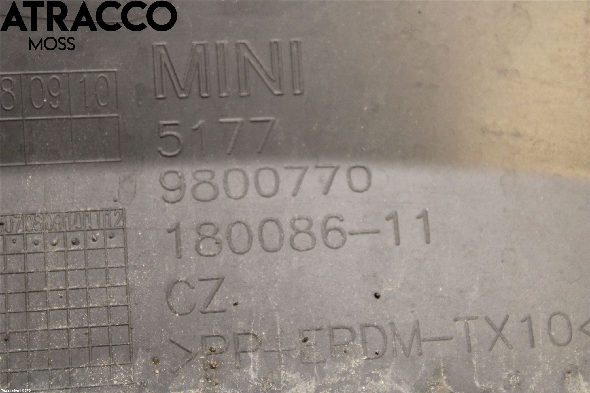 Mini COUPE R56 05-14 List Skärmkant