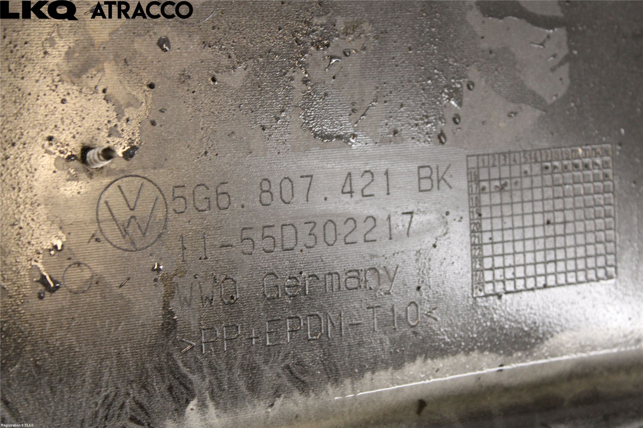 Volkswagen VW GOLF / E-GOLF VII 13-20 Stötfångare Bak
