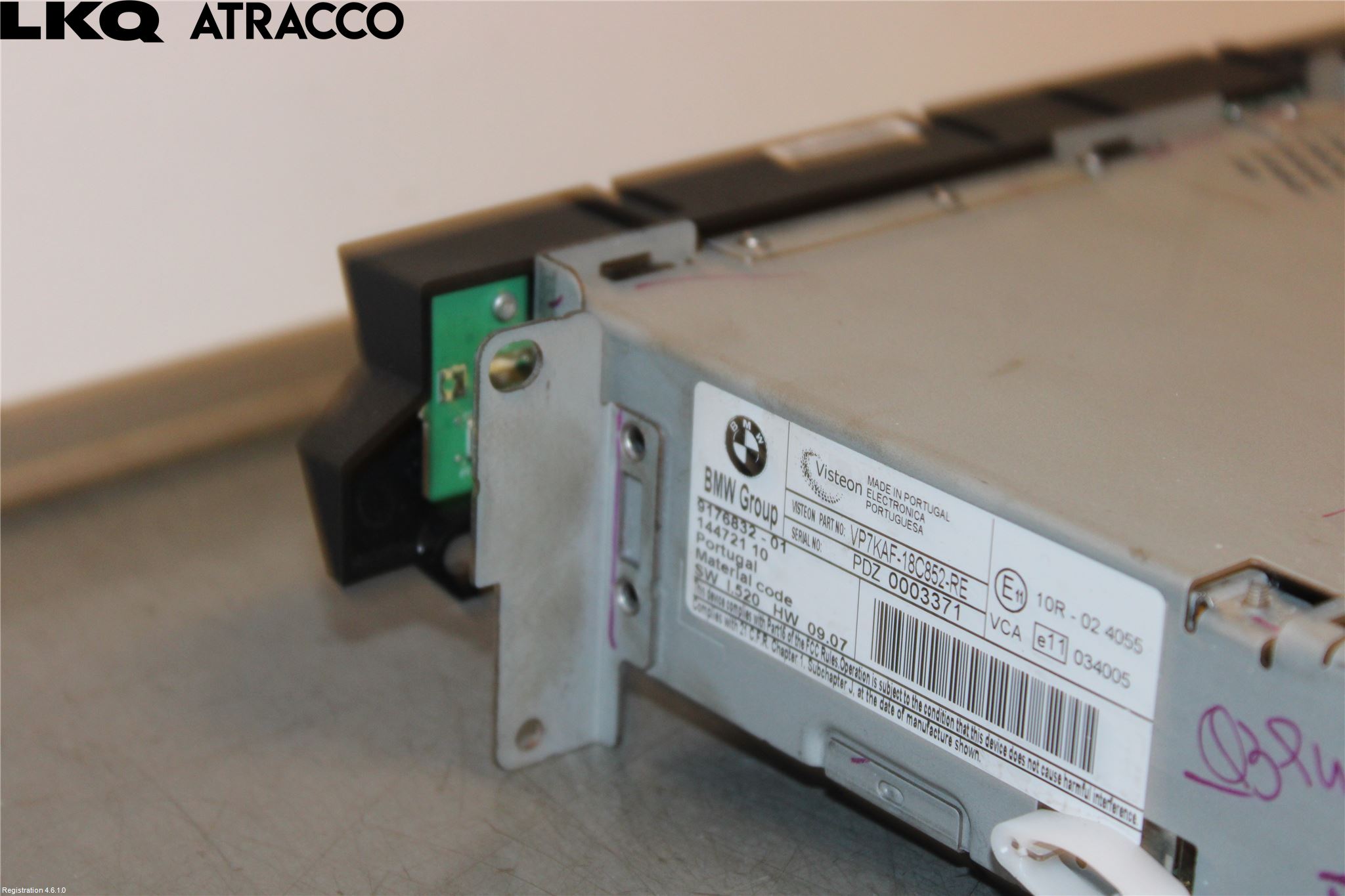 BMW 5 E60/61 Sed/Tou 02-10 Cd Radio - Multimediapanel
