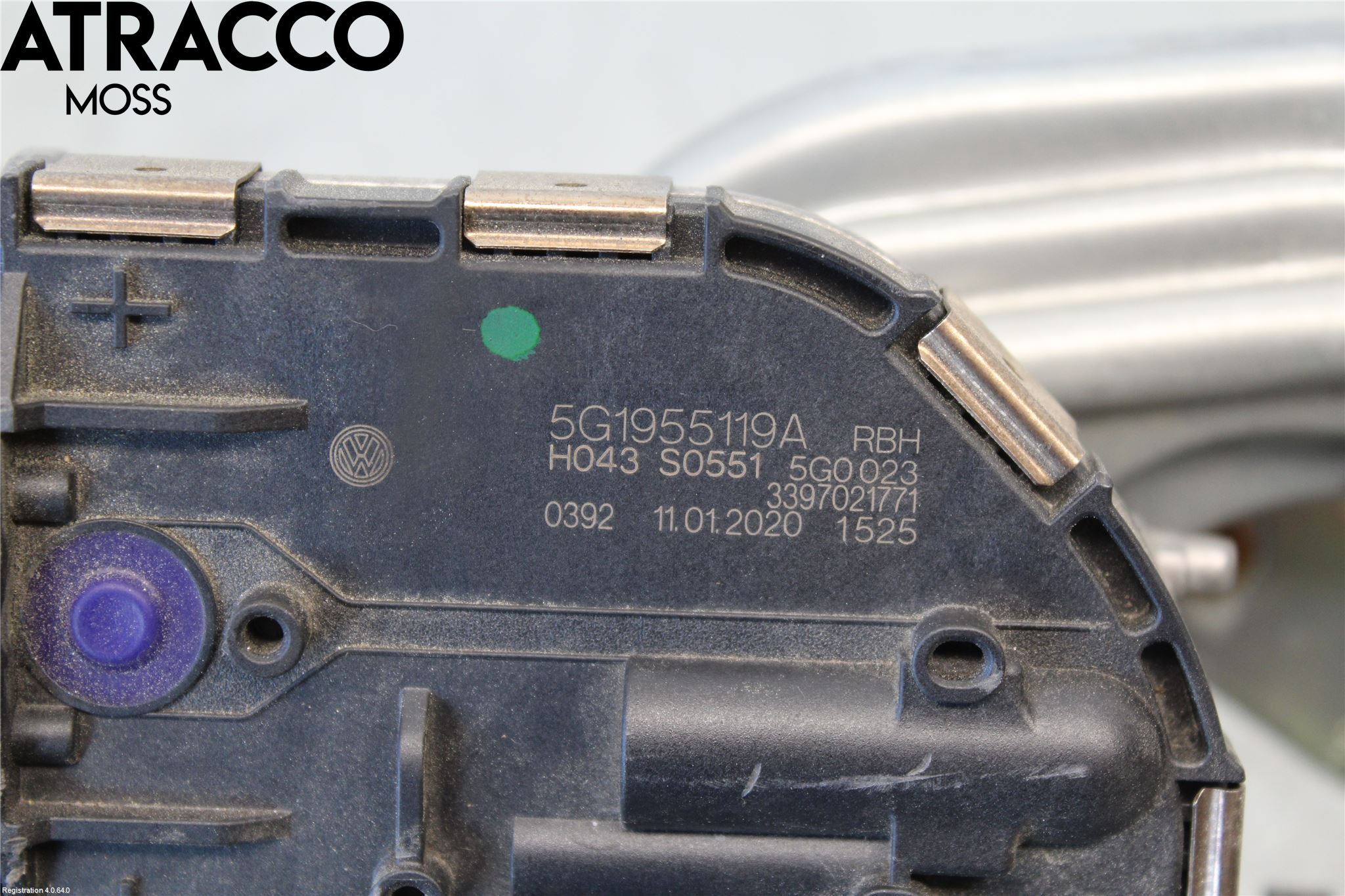 Volkswagen VW GOLF / E-GOLF VII 13-20 Torkarmotor Vindruta