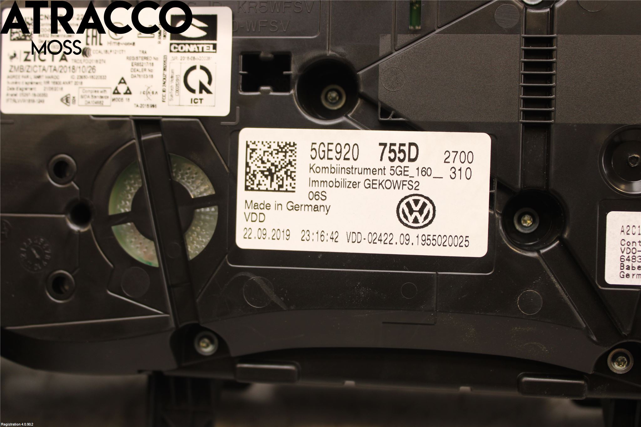 Volkswagen VW GOLF / E-GOLF VII 13-20 Instrument Komb