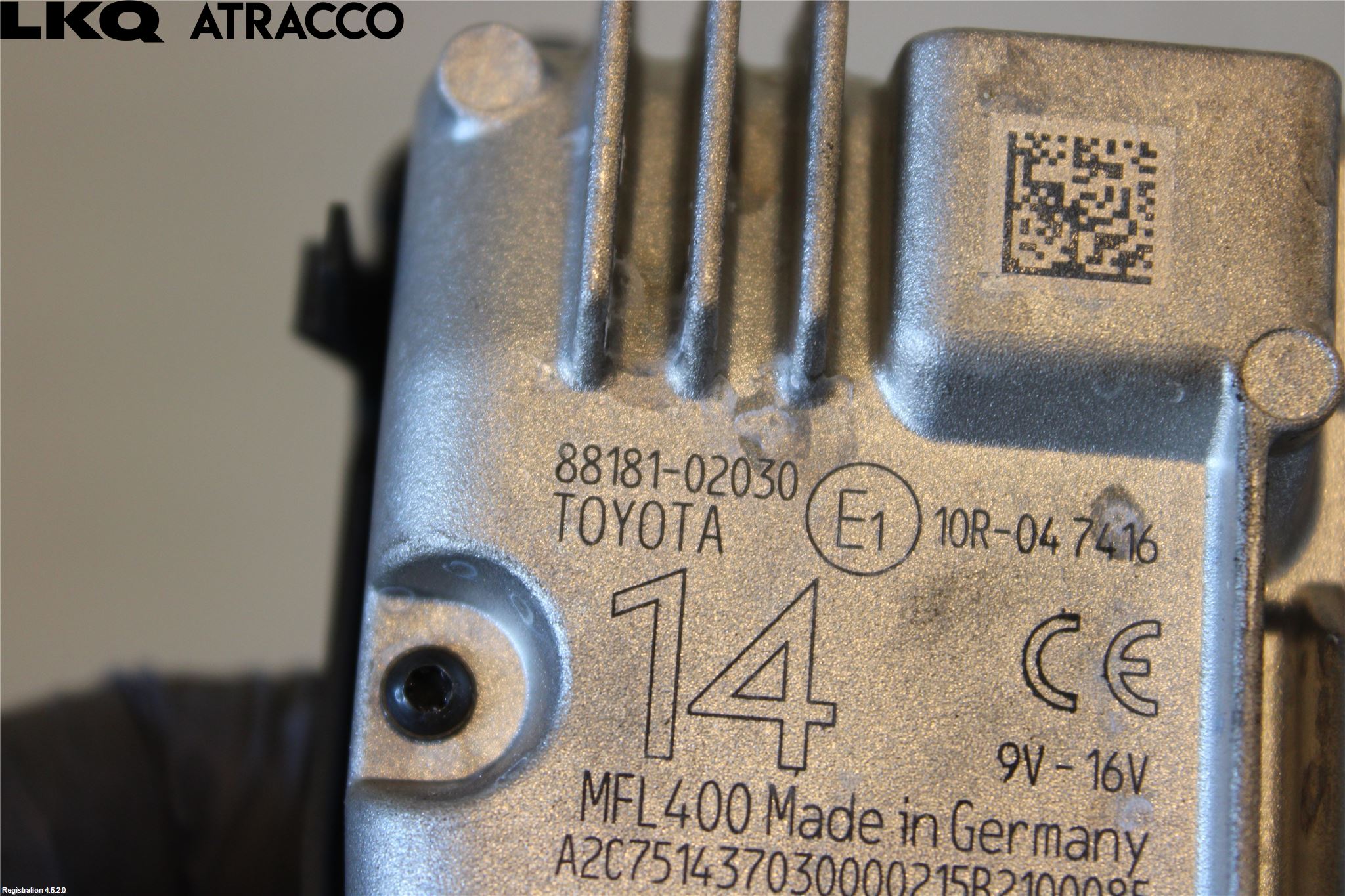 Toyota COROLLA 08-12 Sensor Aktivt Kollisionsskydd