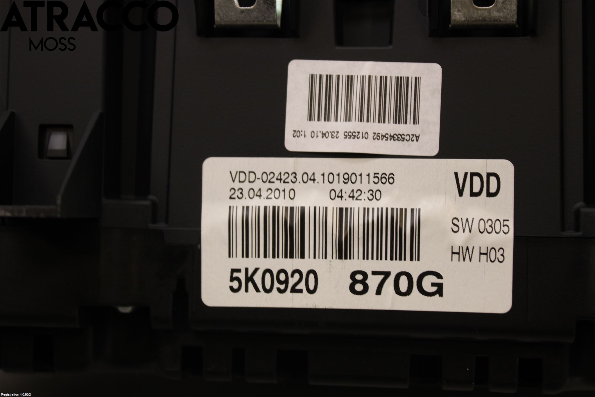 Volkswagen VW GOLF VI 09-13 Instrument Komb
