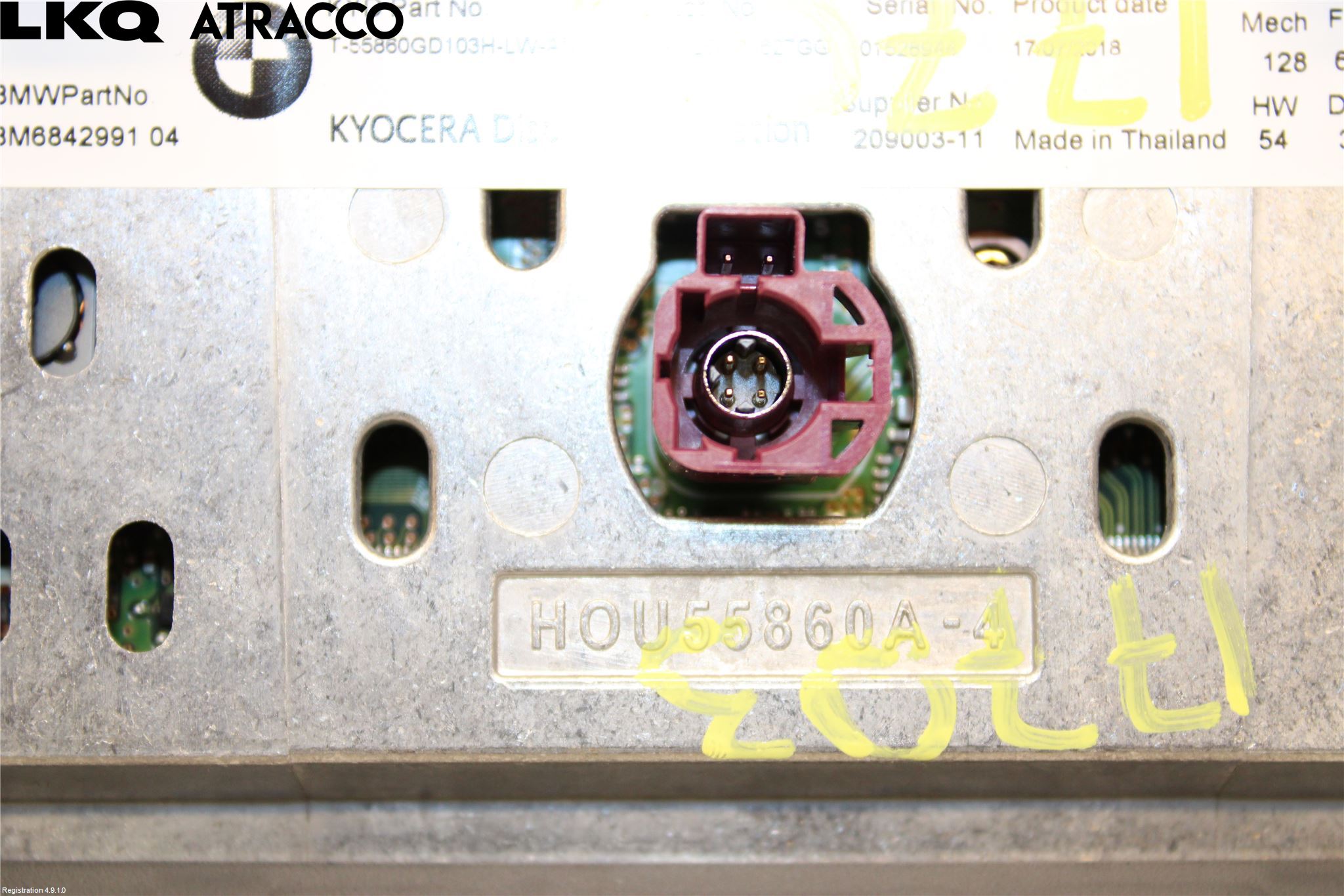 BMW i3 I01 13-22 Multifunktionsdisplay