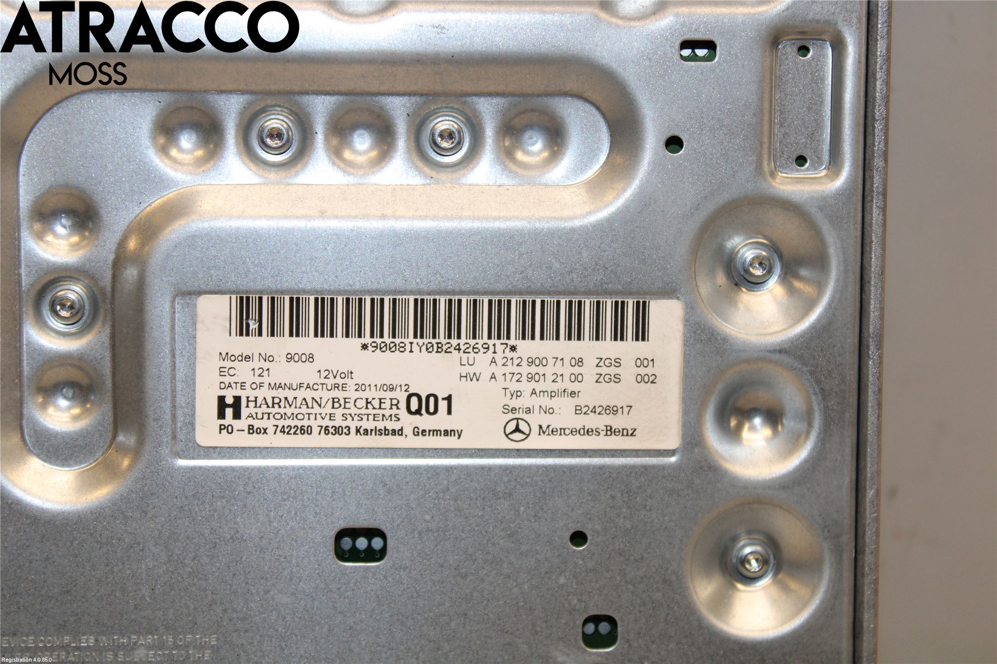 Mercedes-Benz MB E-KLASS (W212) 09-16 Radio-Stereo Förstärkare