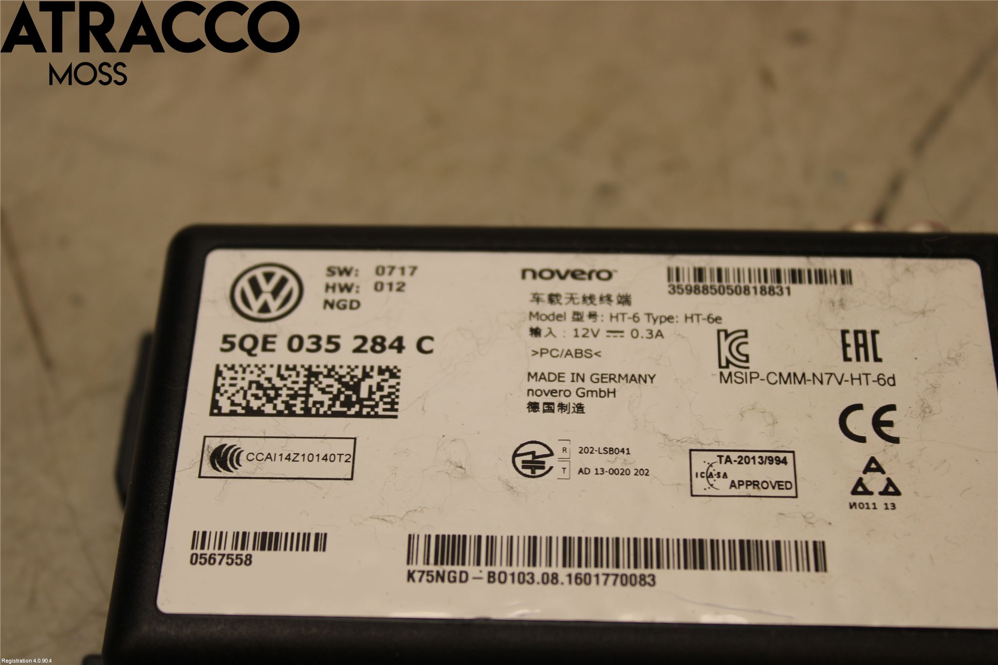 Audi A3/S3 8V 13-20 Radio Övrigt