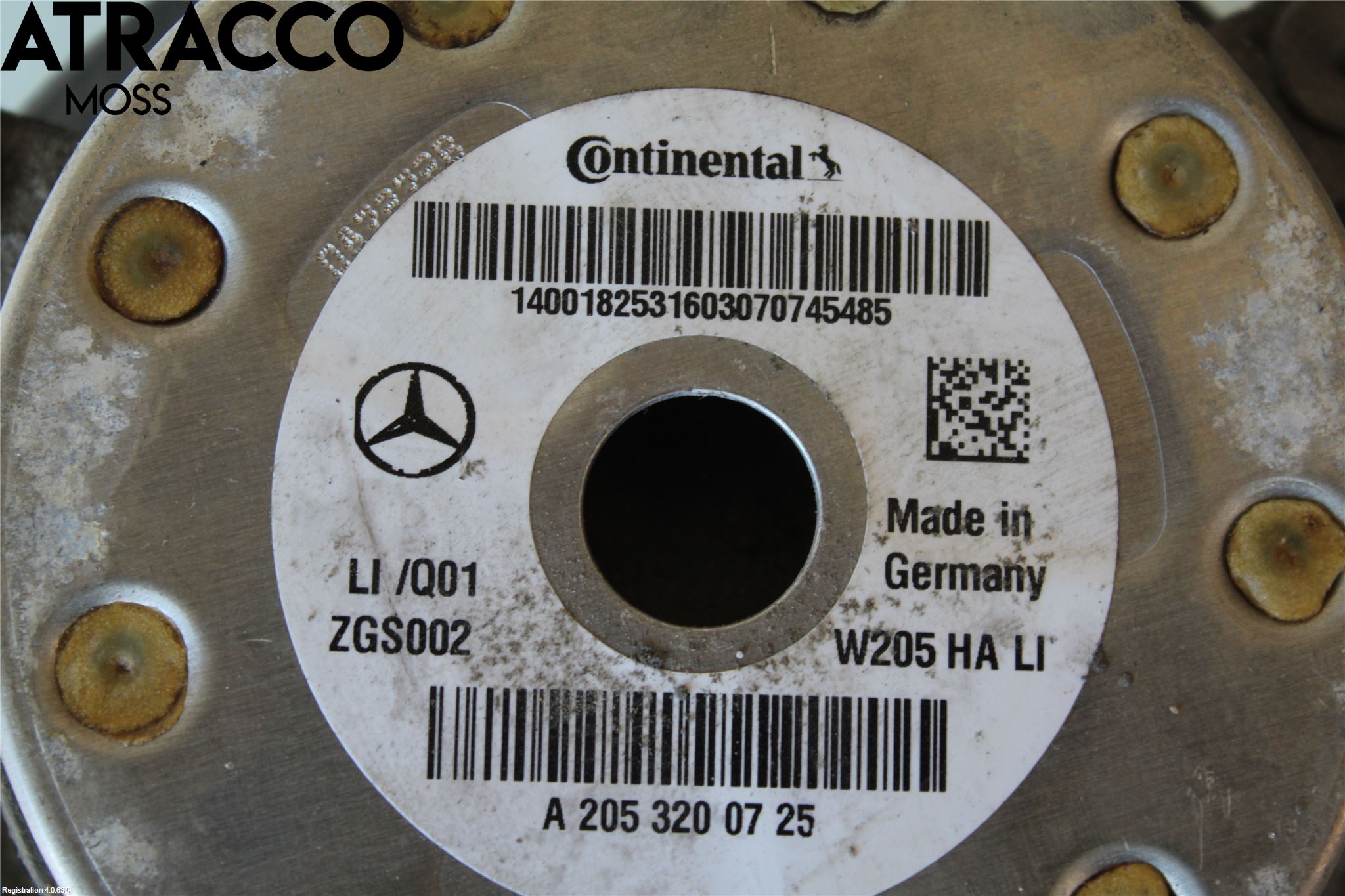Mercedes-Benz MB C-KLASS (W205) 14-21 Nivå-Luftfjädring Bälg