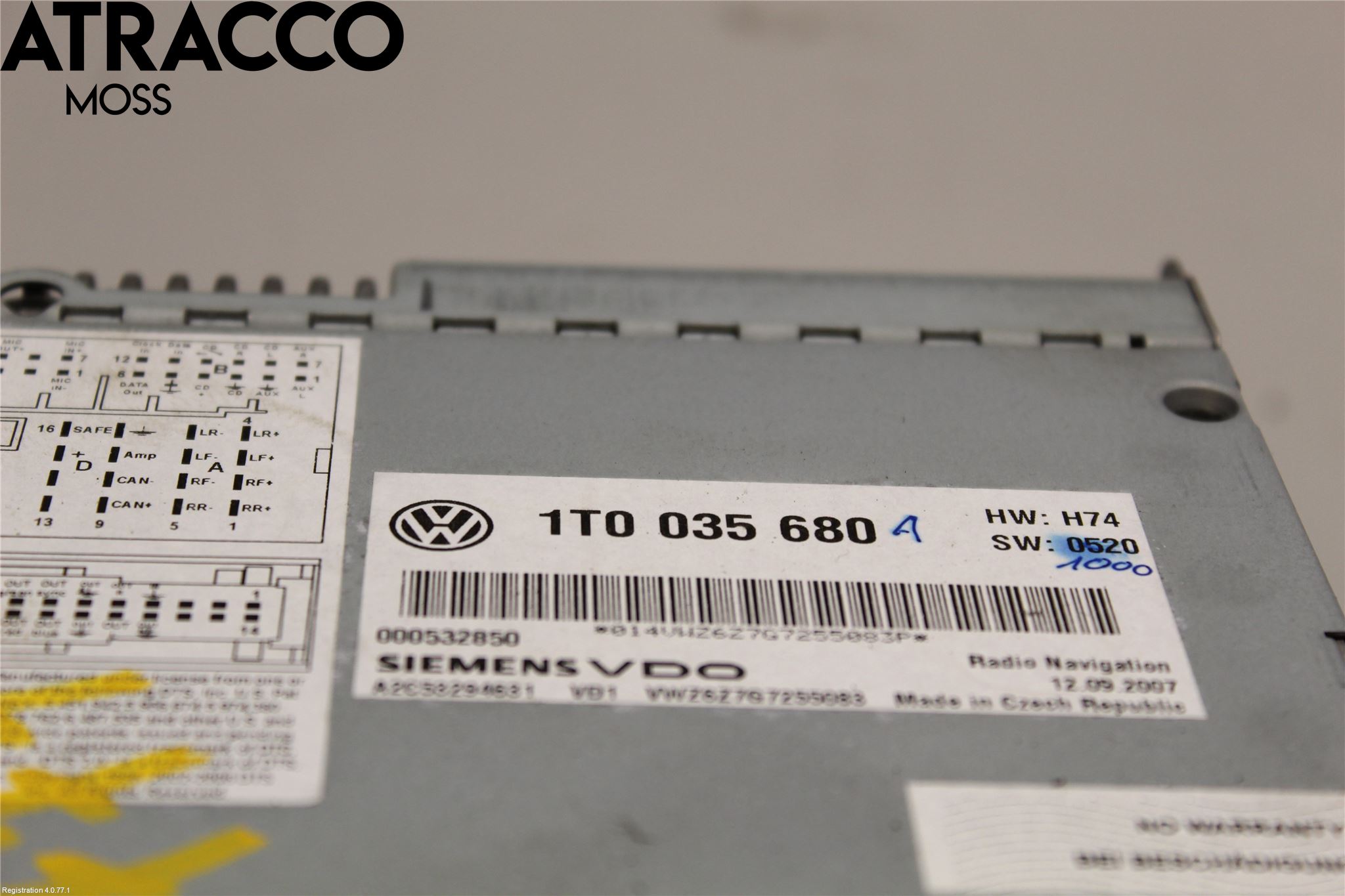 Volkswagen VW TIGUAN 07-16 Cd Radio - Multimediapanel