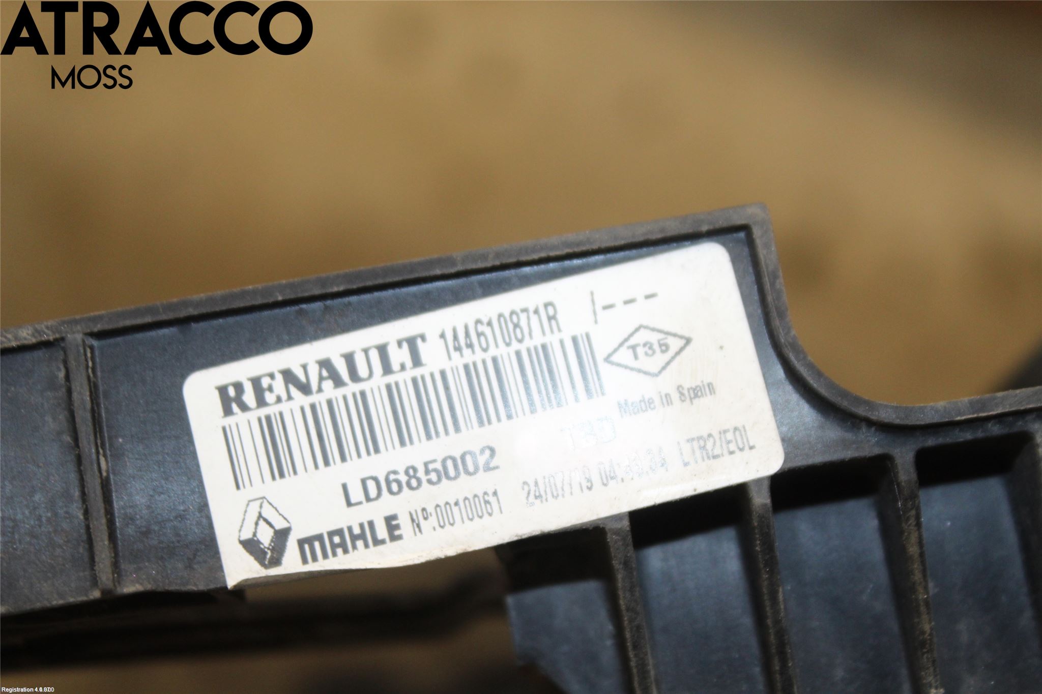 Renault TRAFIC/E-TECH 15- Kylarfäste-Ram-Balk