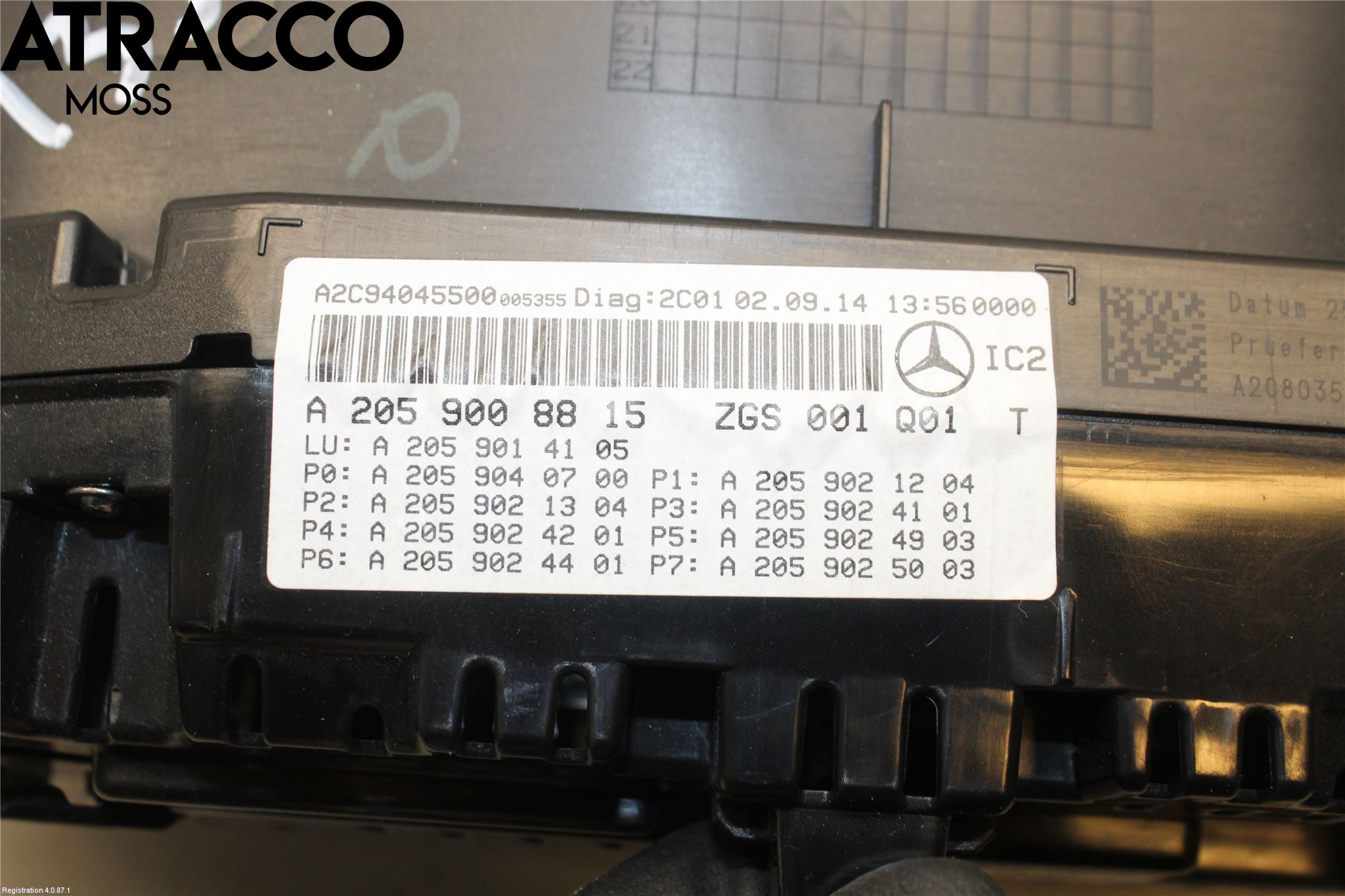 Mercedes-Benz MB C-KLASS (W205) 14-21 Instrument Komb