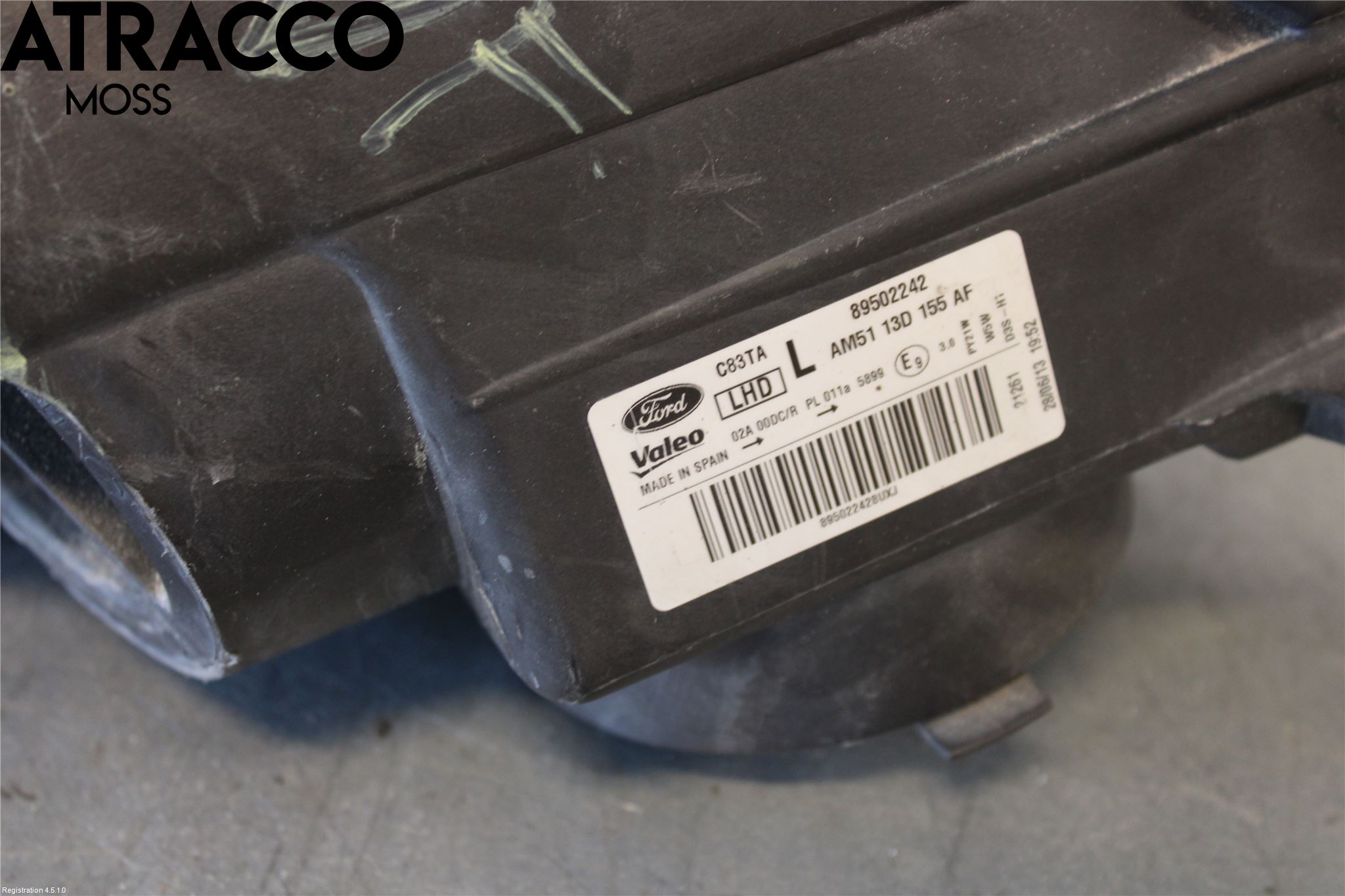 Ford GRAND C-MAX  11-14 Strålkastare Vänster