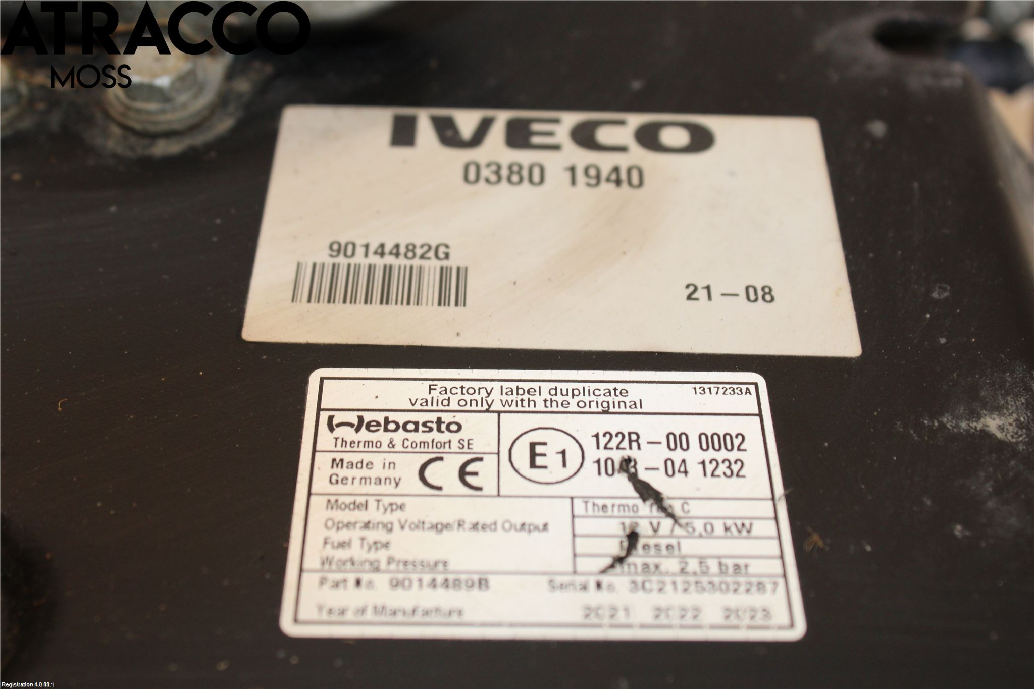 Iveco DAILY 14->> Dieselvärmare