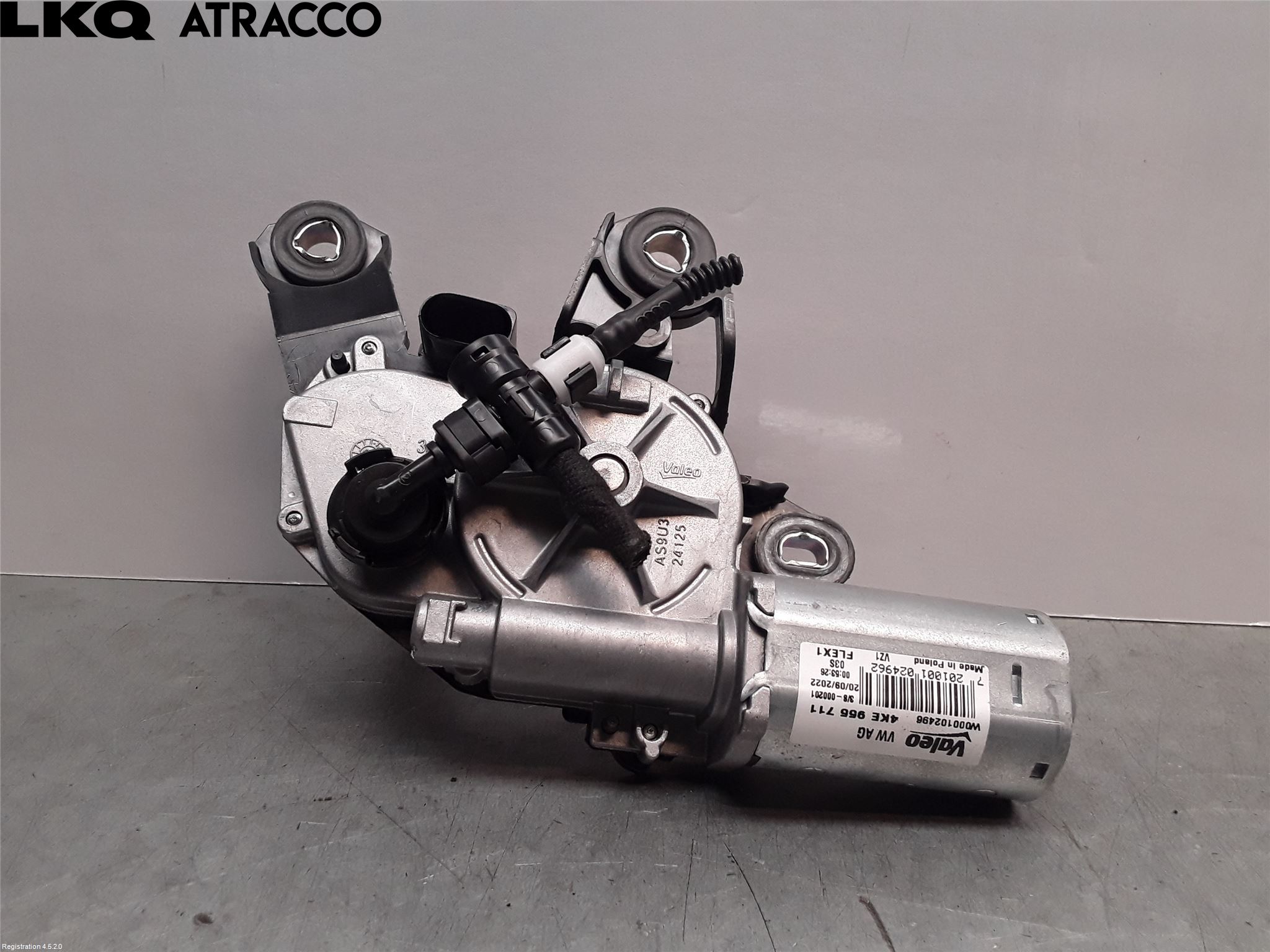 Audi E-TRON, S GE 19- Torkarmotor Baklucka