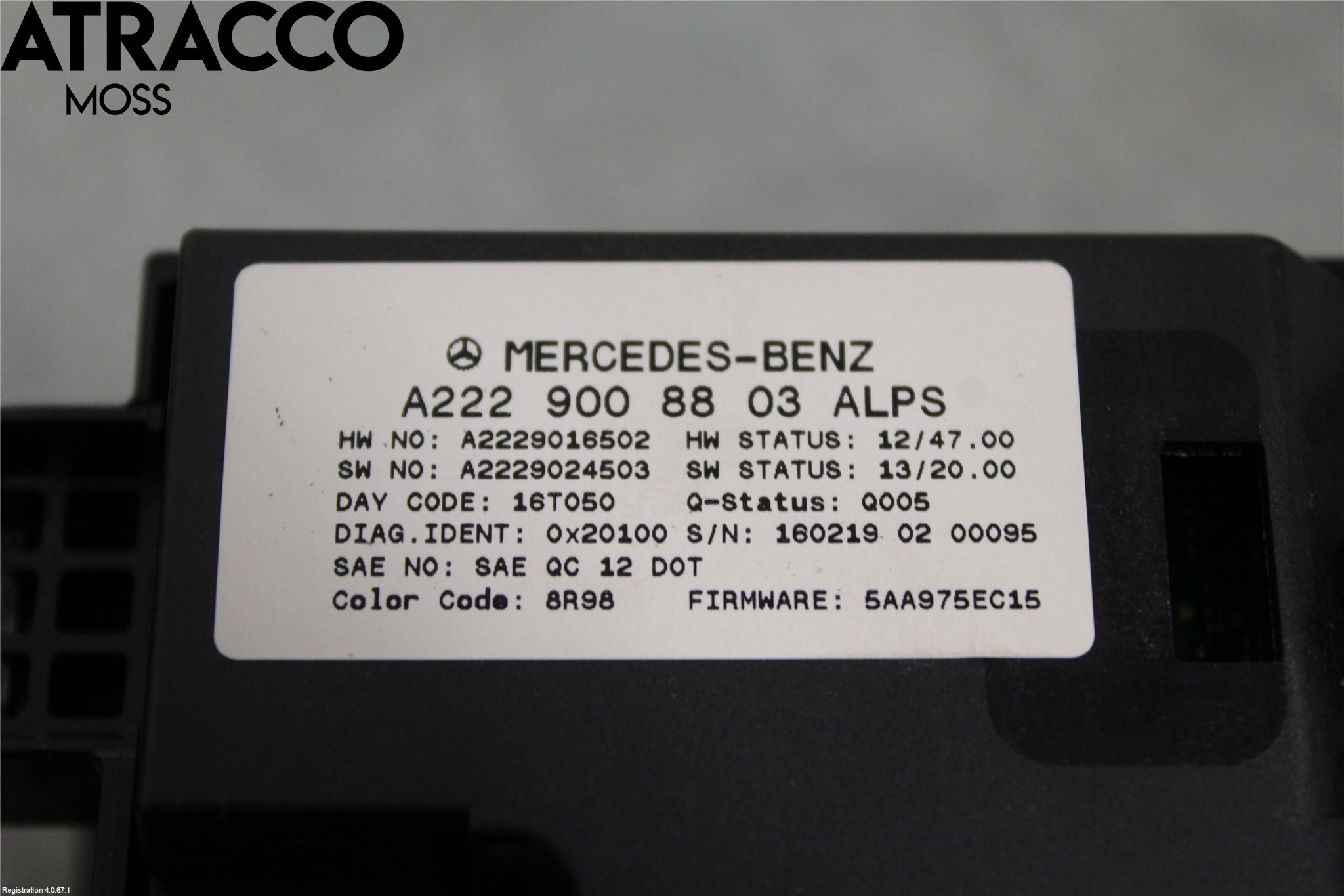 Mercedes-Benz MB S-KLASS (W222) 13-20 Strömställare Multifunktion