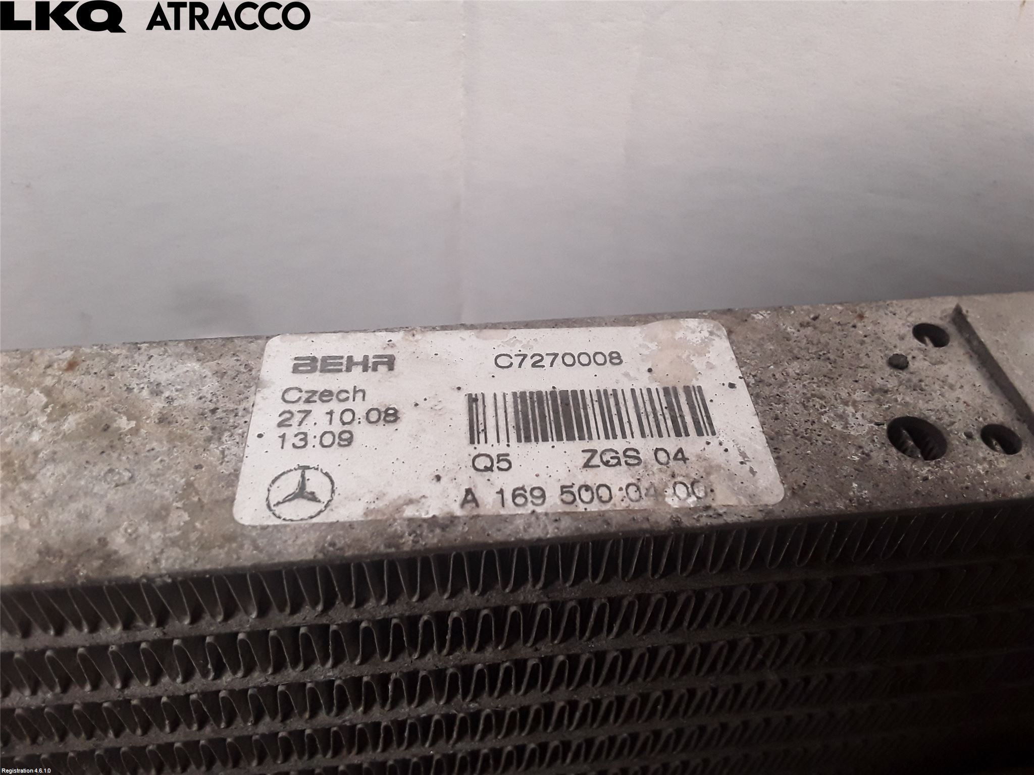 Mercedes-Benz MB B-KLASS (W245) 05-12 Oljekylare Bakaxel
