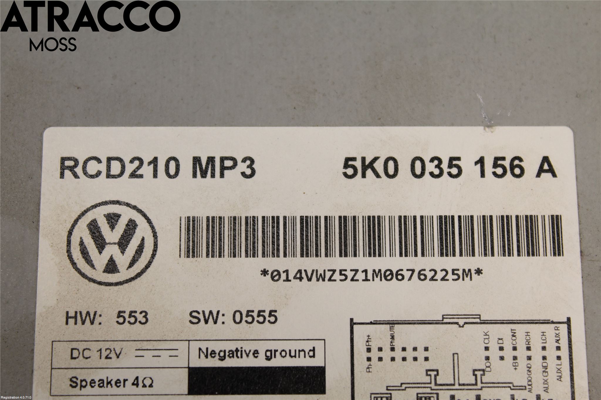 Volkswagen VW CADDY 11-15 Cd Radio - Multimediapanel