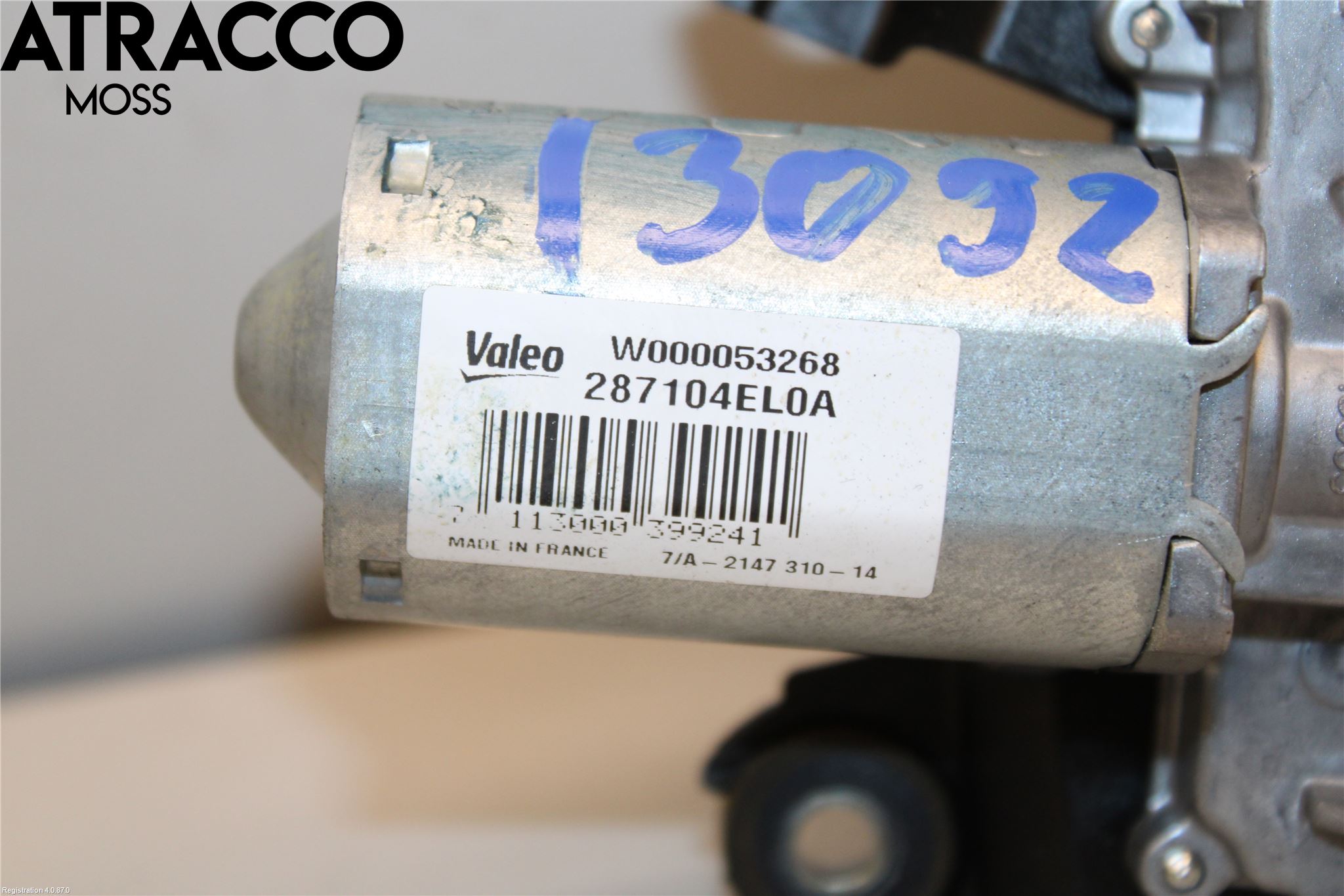 Nissan QASHQAI 14-17 Torkarmotor Baklucka
