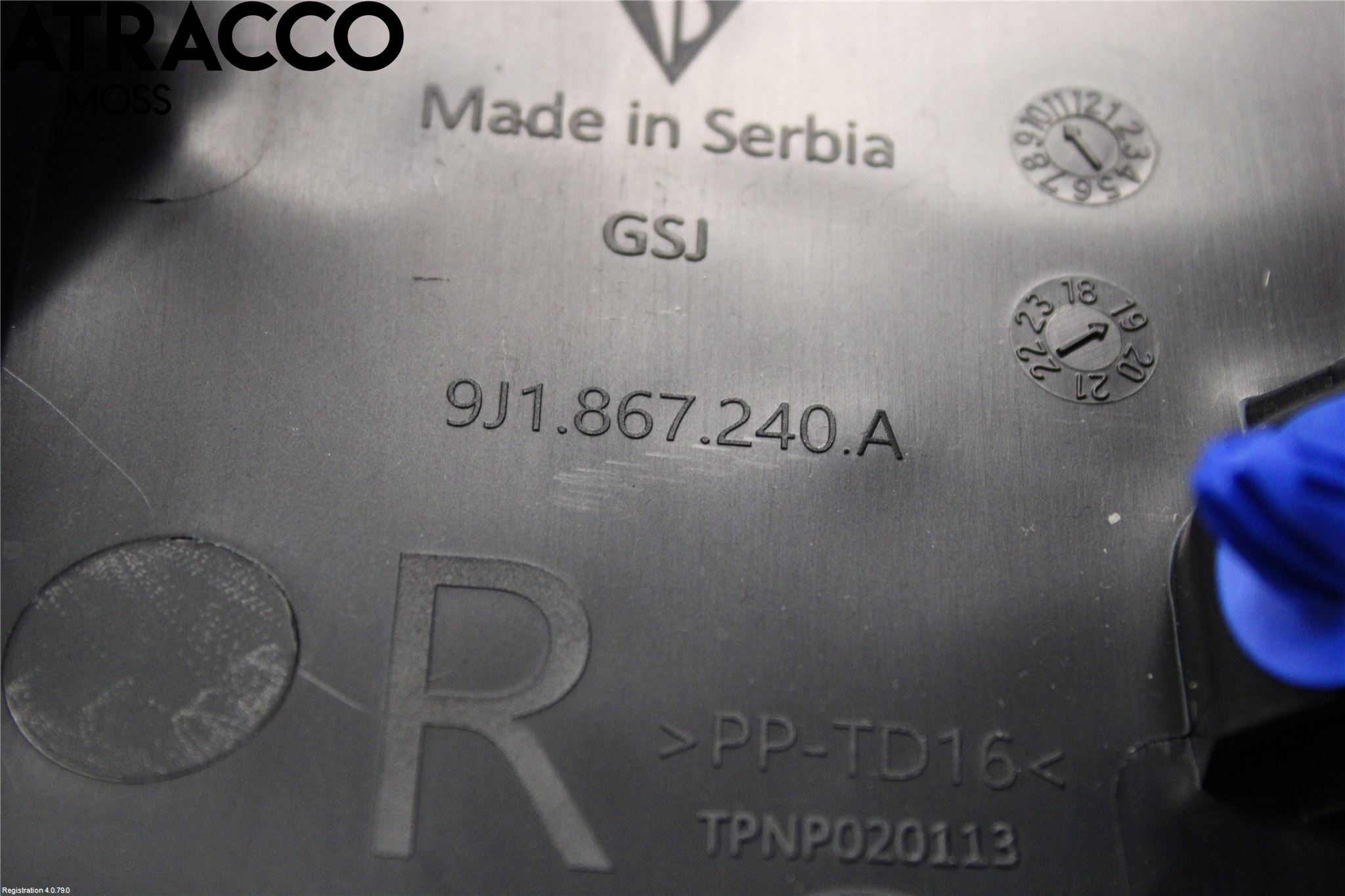 Porsche TAYCAN 20- Inr Plastd A-B-C Stolpe