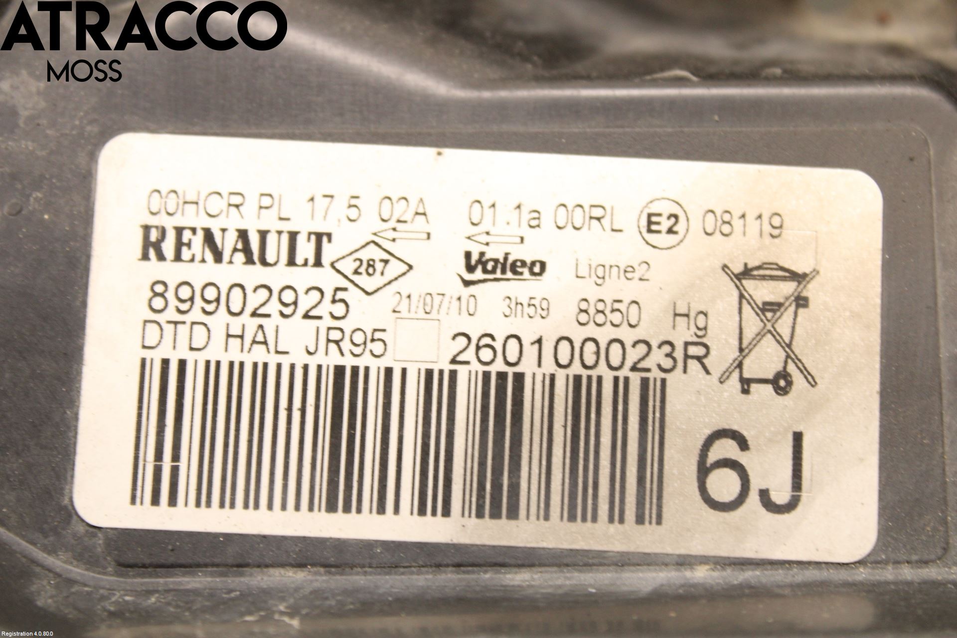 Renault SCÉNIC/GRAND 07-09 Strålkastare Höger