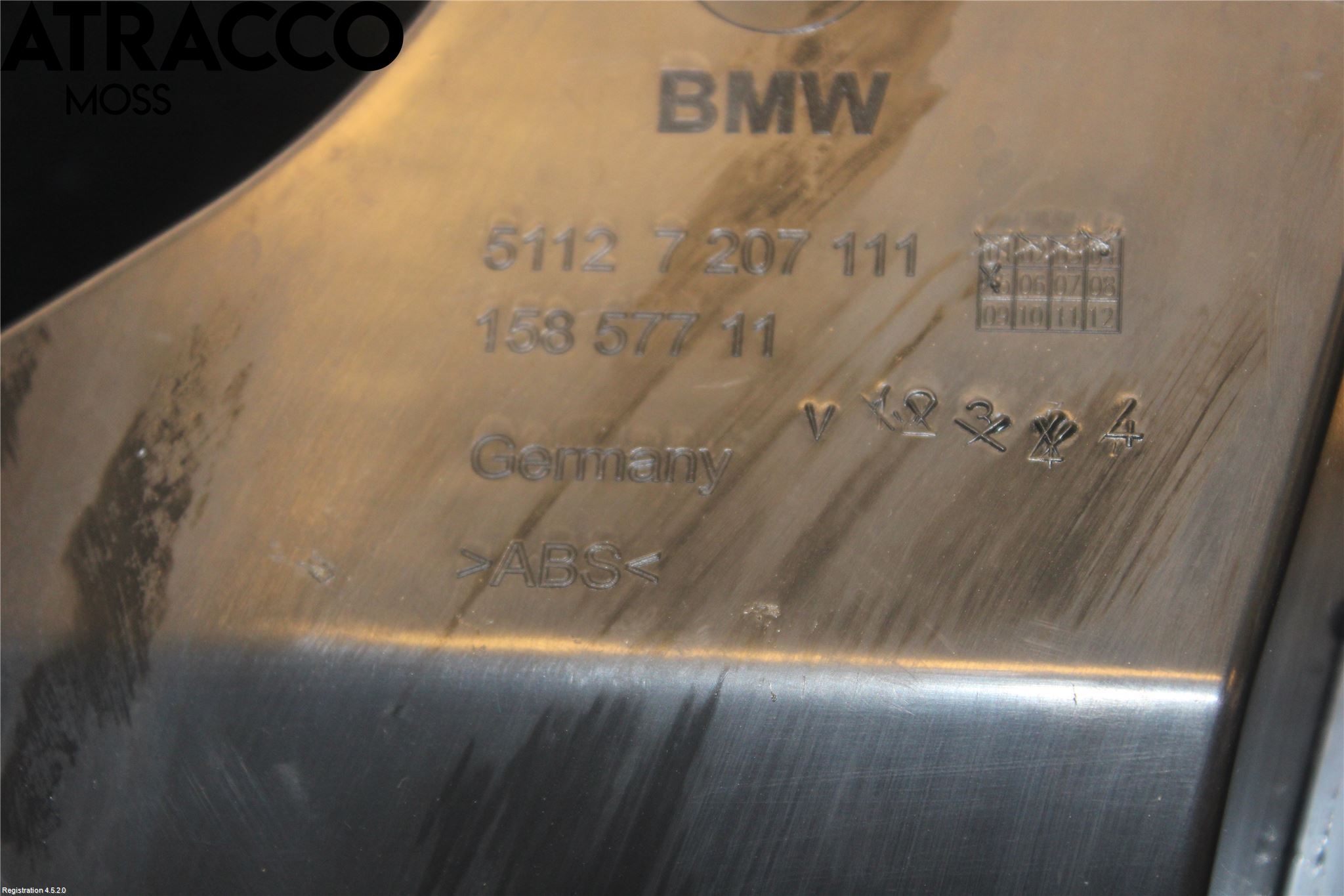 BMW 5 F10/F11/F18 09-17 Stötfångarfäste Bak Vä
