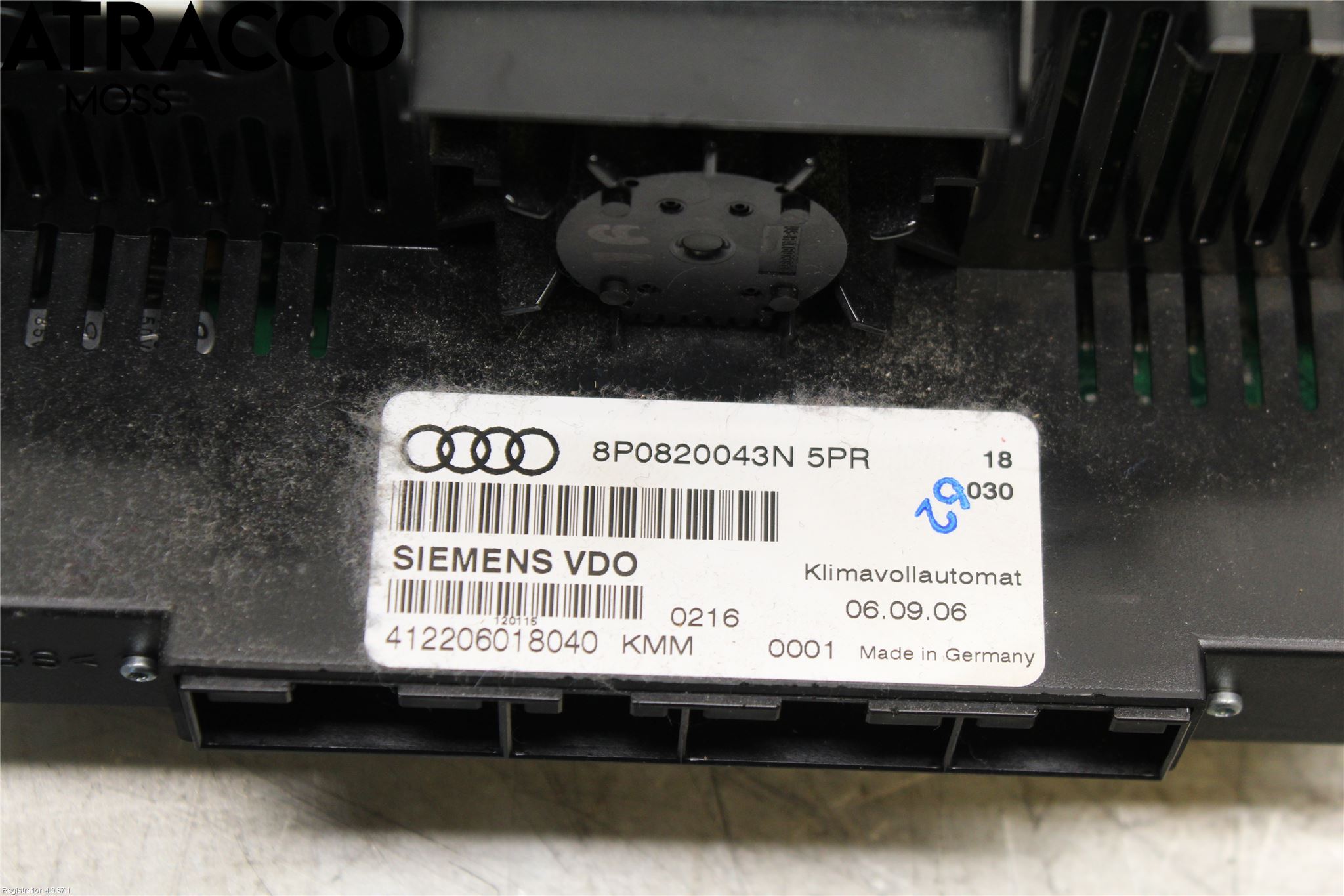 Audi A3/S3 05-13 Ac Styrenhet Ac Manöveren