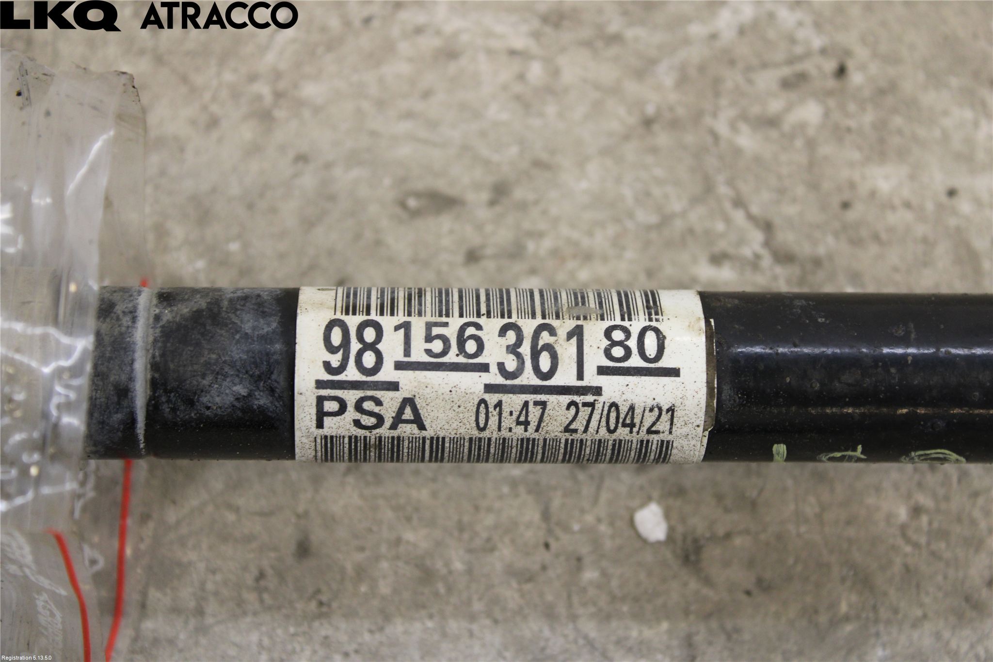 Peugeot PARTNER/E-PARTNER 19- Drivaxel Fram Vänster